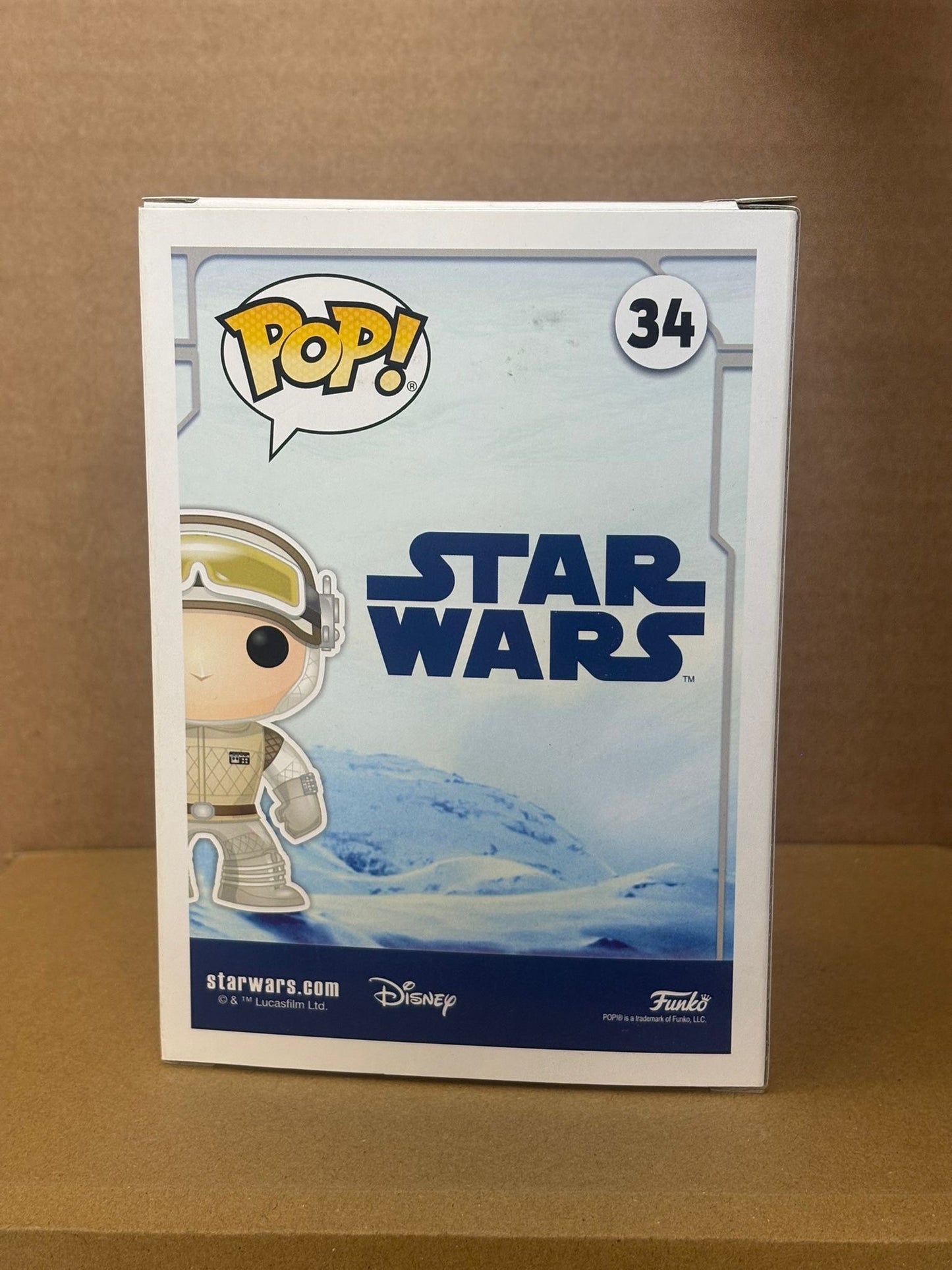 Funko Pop! Star Wars Luke Skywalker (Hoth) With Pin #34