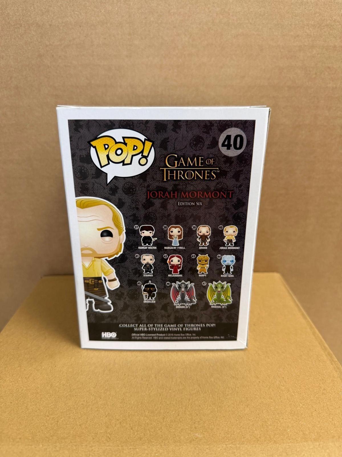 Funko Pop! Television Game of Thrones - Jorah Mormont Signed Iain Glen COA #40 WS