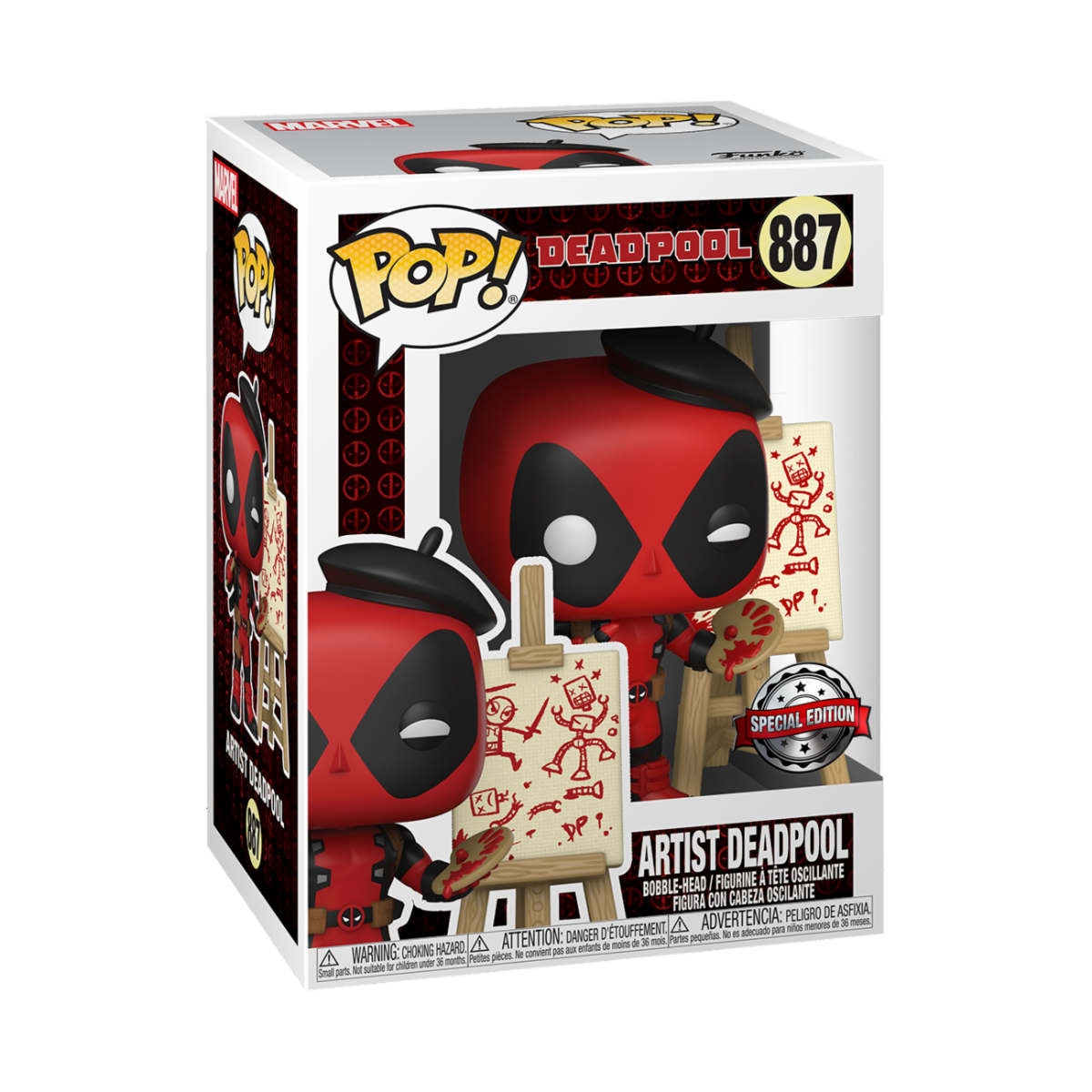 Funko Pop! Marvel Artist Deadpool #887 Special Edition