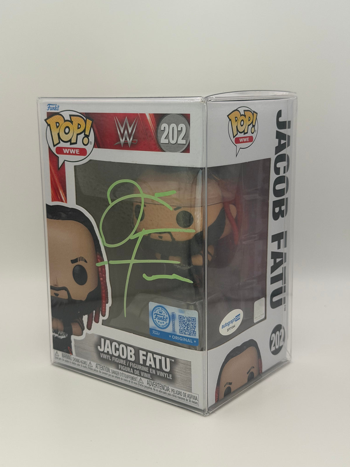 Funko Pop! WWE Jacob Fatu Signed The Samoan Werewolf COA #202