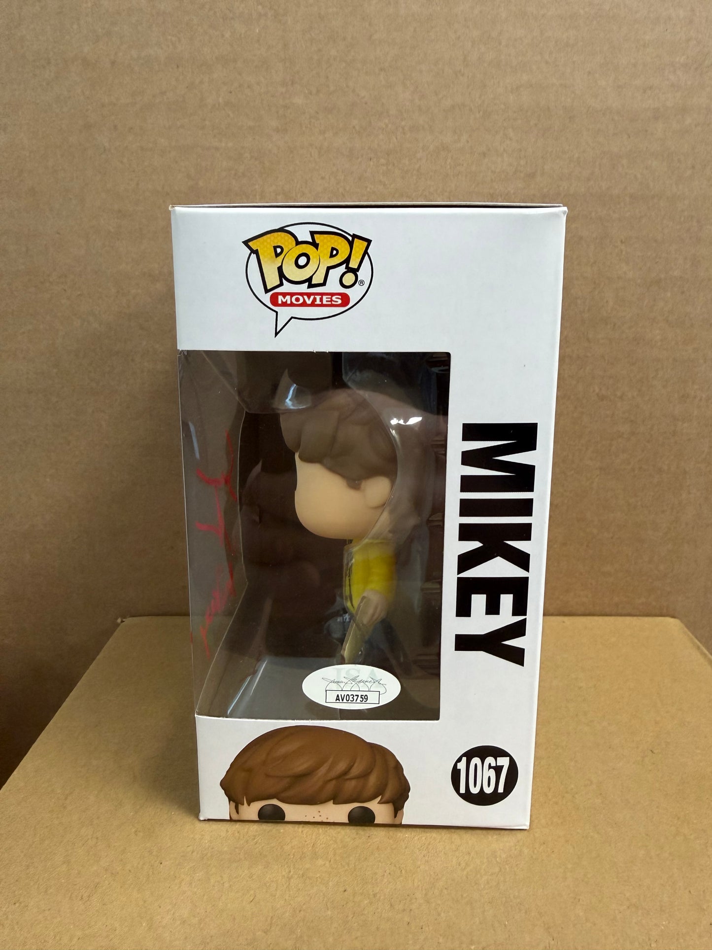Funko Pop! Movies The Goonies Mikey Signed Sean Astin #1067 COA