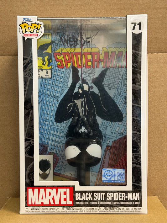 Funko Pop! Marvel Comic Cover Black Suit Spider-Man #71