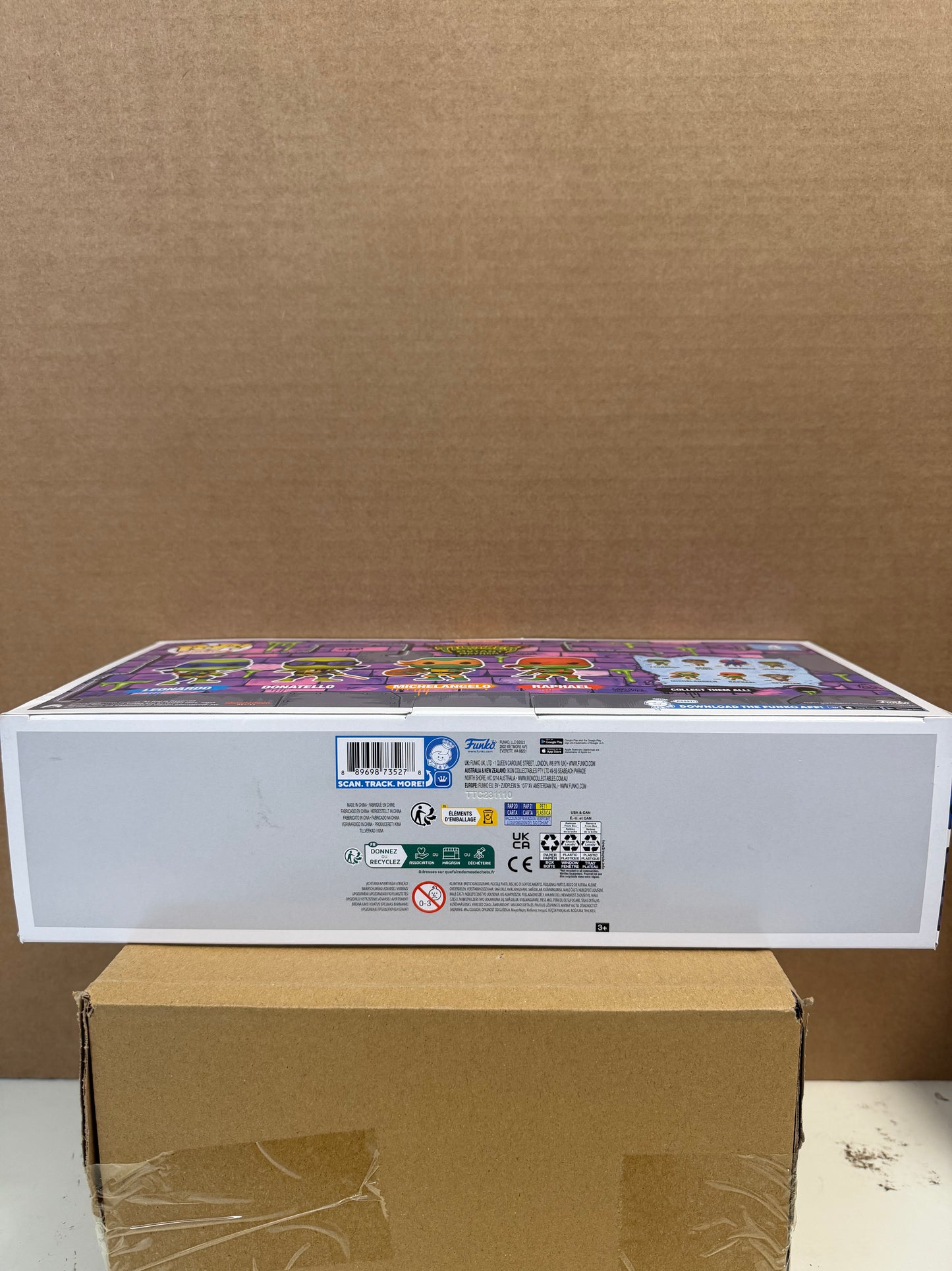 Funko Pop! Movies TMNT Mutant Mayhem 4 Pack Amazon Glow Exclusive