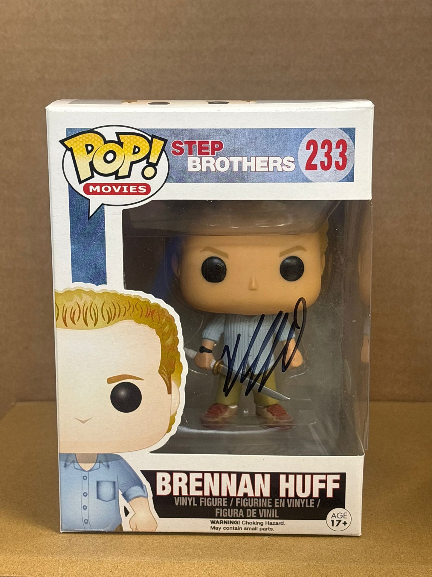 Funko Pop! Movies Step Brothers Brennan Huff Signed Will Ferrel COA #233 WS