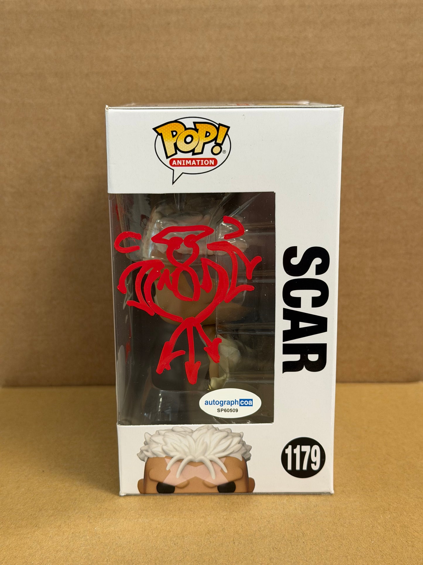 Funko Pop! Anime Full Metal Alchemist Scar Signed Dameon Clarke COA #1179