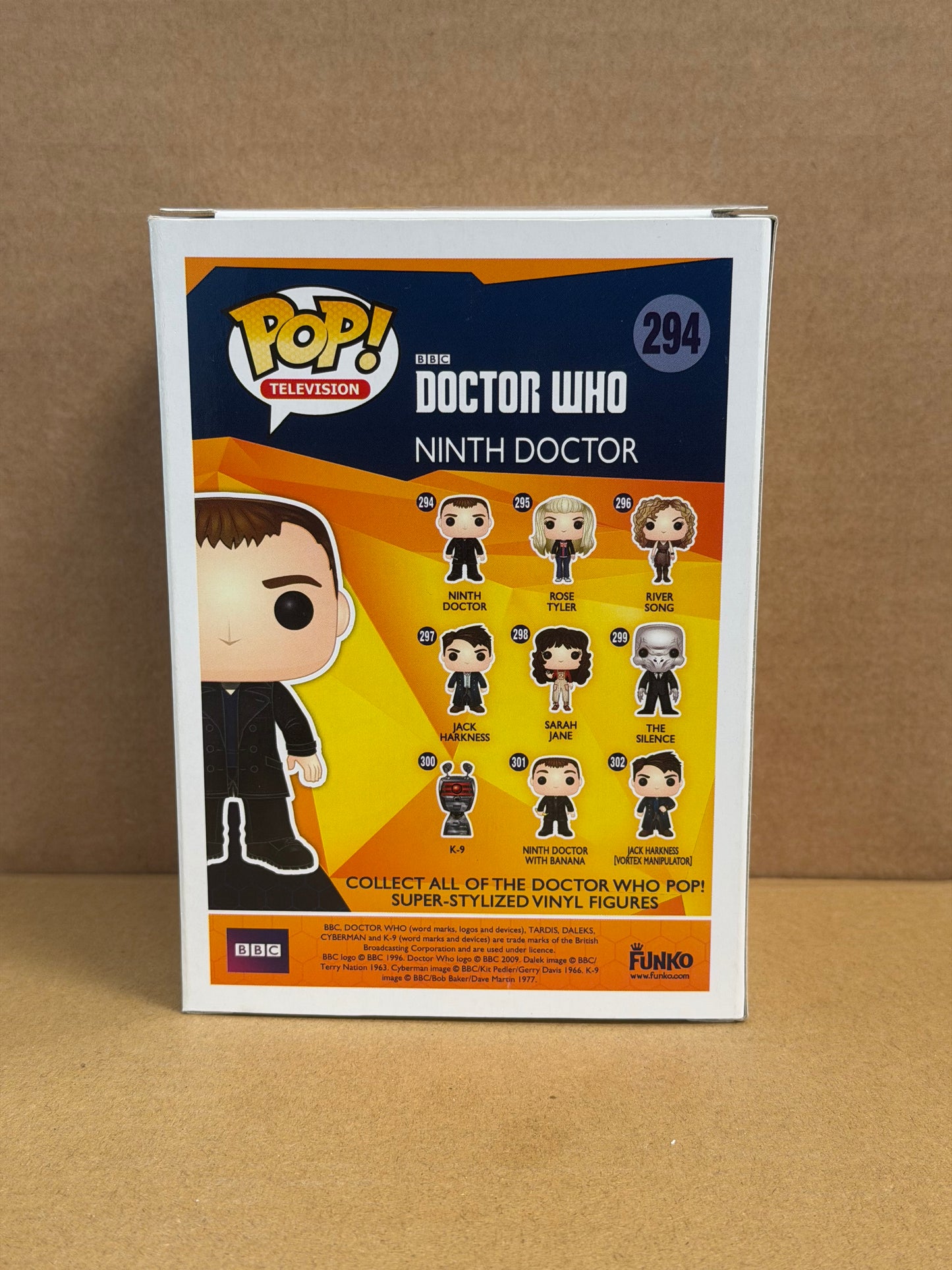 Funko Pop! Television Doctor Who Ninth Doctor Signed Christopher Eccleston COA #294