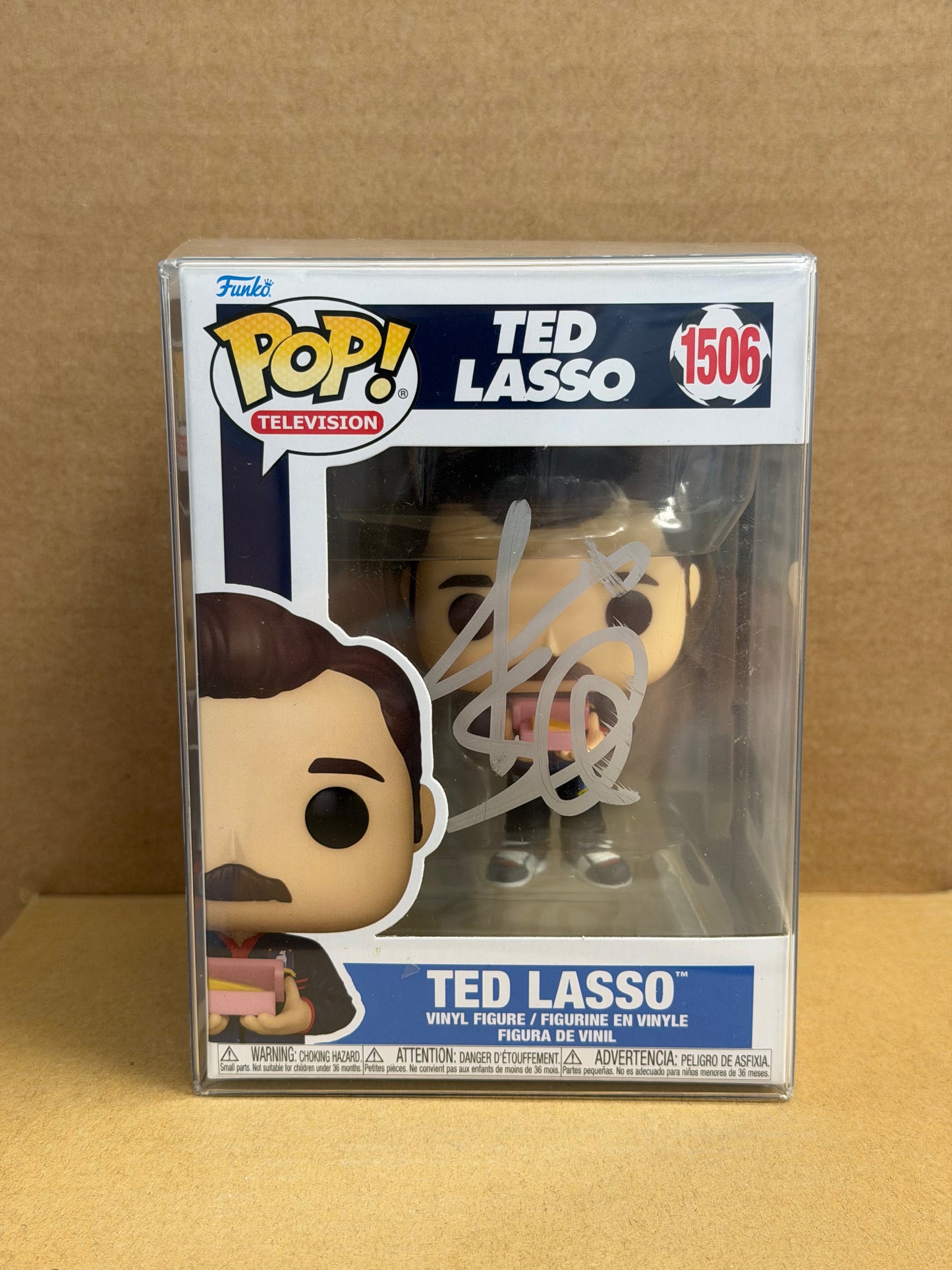 Funko Pop! Television Ted Lasso Signed Jason Sudeikis COA #1506 WS