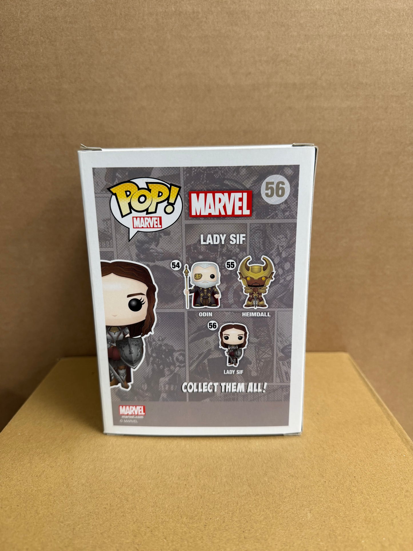 Funko Pop! Marvel Thor Lady Sif Signed Jaimie Alexander COA #56 WS