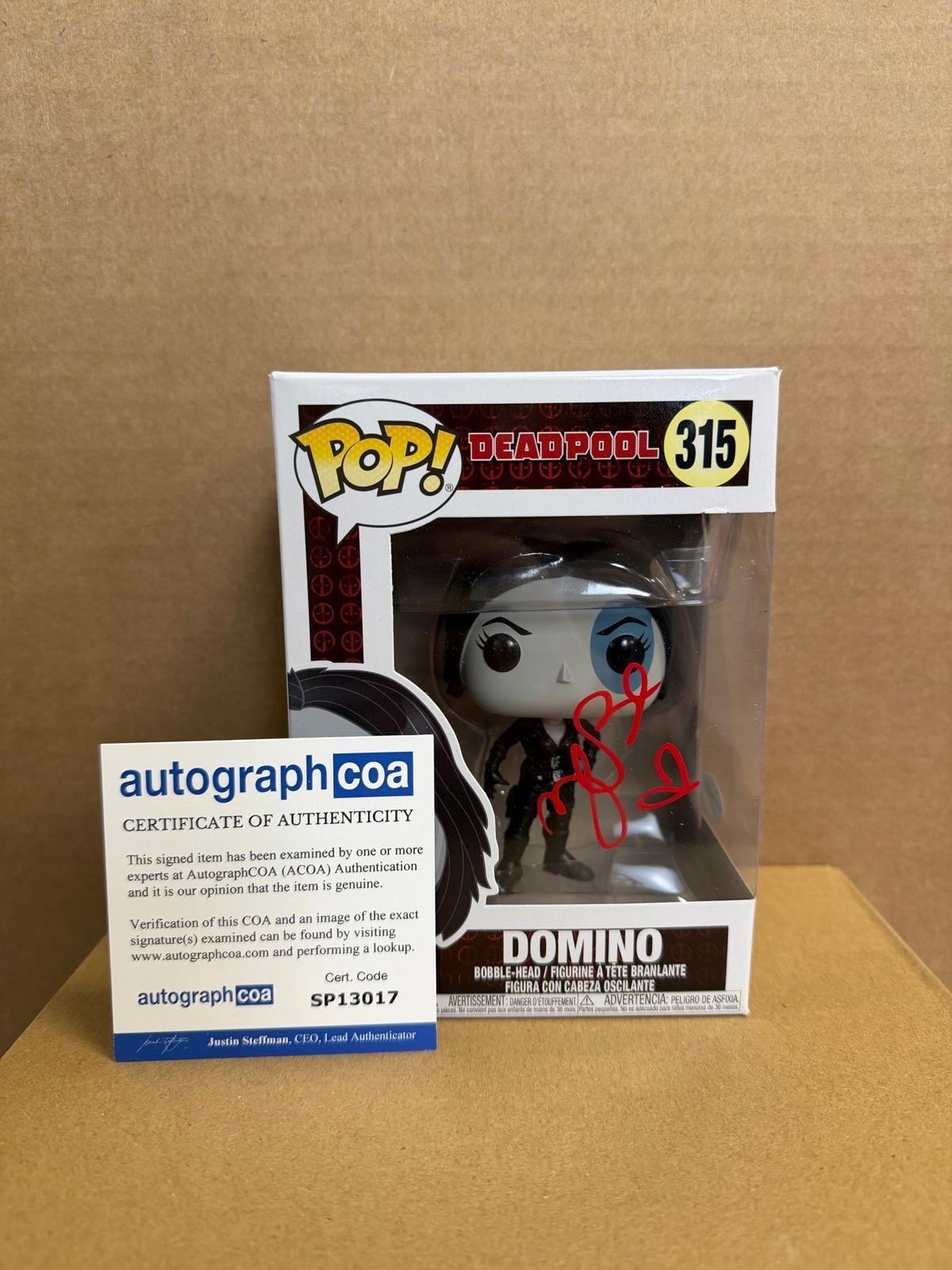 Funko Pop! Marvel Domino #315 Signed By Zazie Beetz