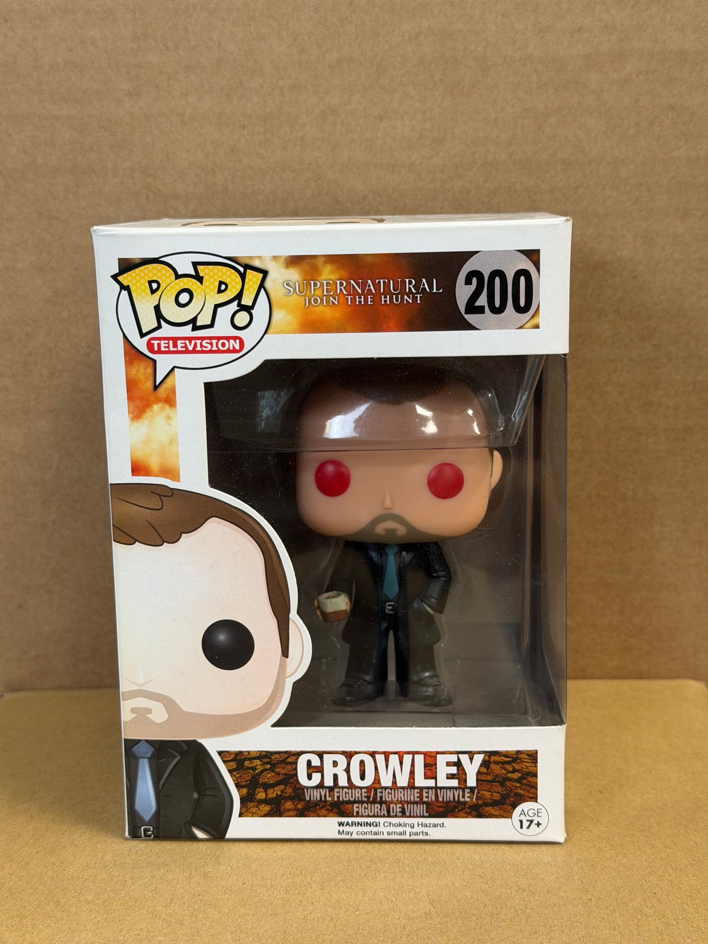 Funko Pop! Television Supernatural Crowley #200 Red Eyes Hot Topic