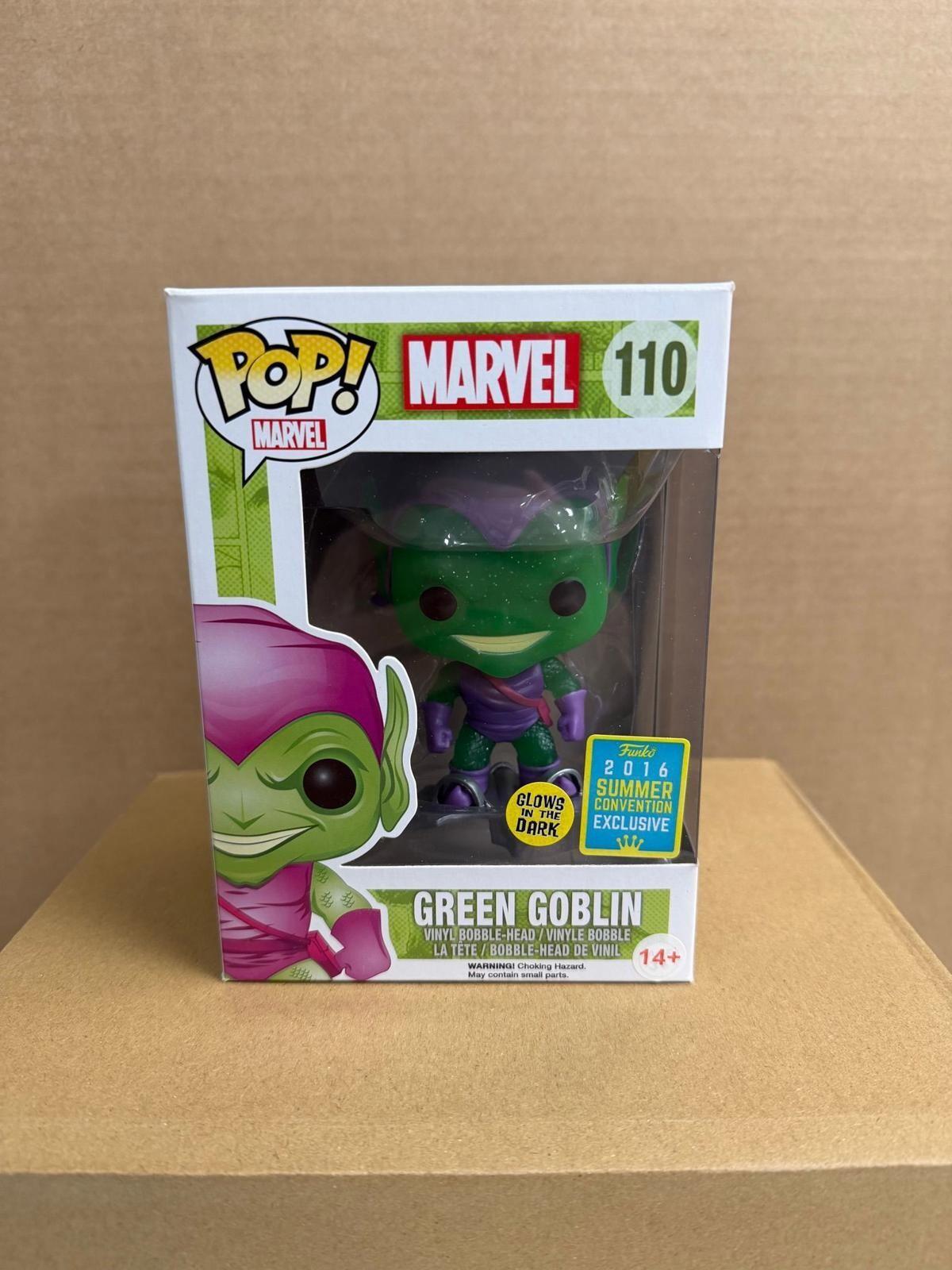 Funko Pop! Marvel Green Goblin #110 Glow in the Dark BOX DAMAGE