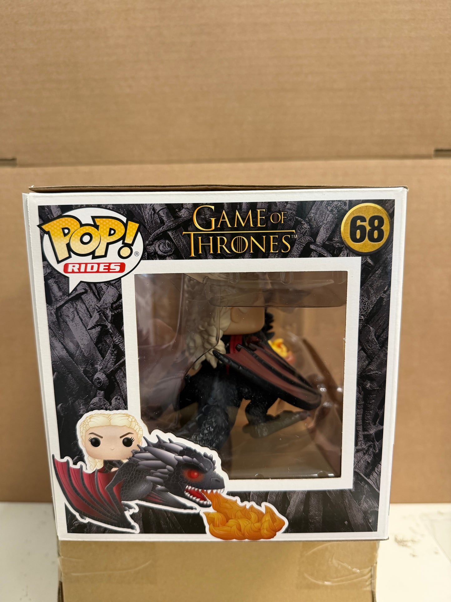 Funko Pop! Rides Television Game Of Thrones Daenerys & Fiery Drogon #68