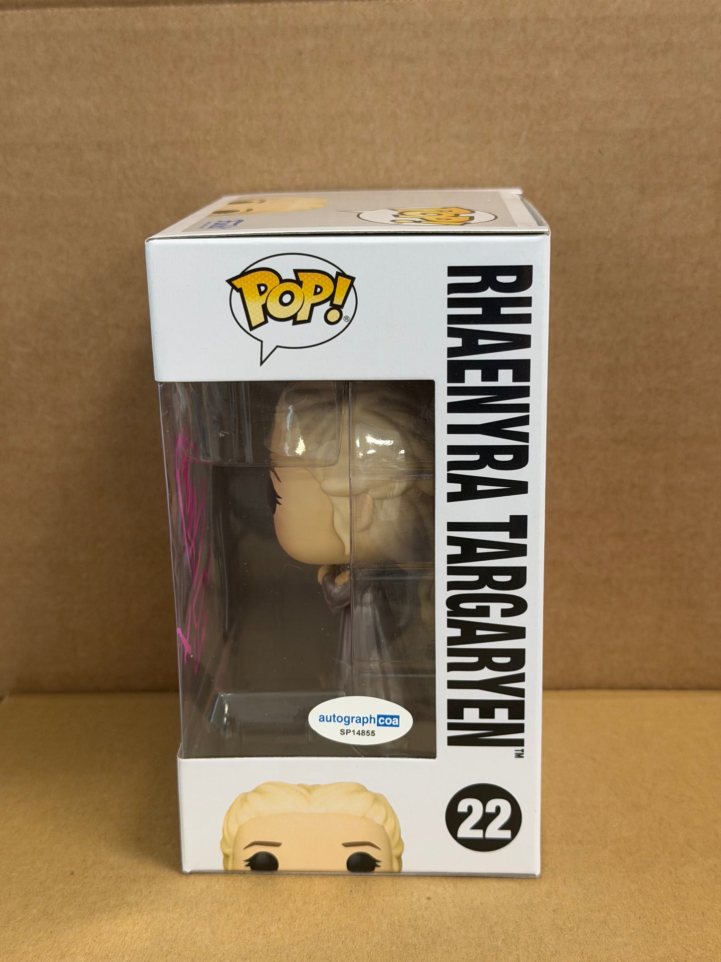 Funko Pop! Television House Of The Dragon Rhaneyra Targaryen Signed Emma D’arcy COA #22 WINDOW CREASE