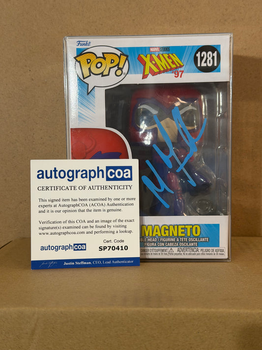 Funko Pop! Marvel X-Men Magneto Signed Michael Fassbender COA #1281
