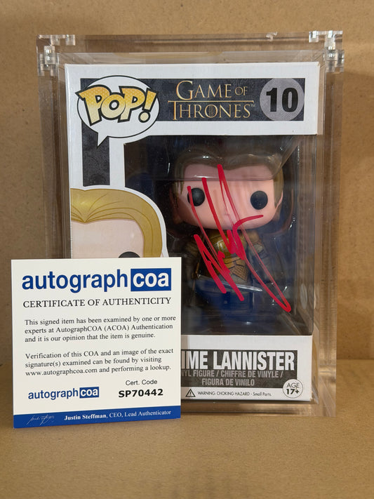 Funko Pop! Television Game Of Thrones Jaime Lannister Signed Nikolaj Coster #10