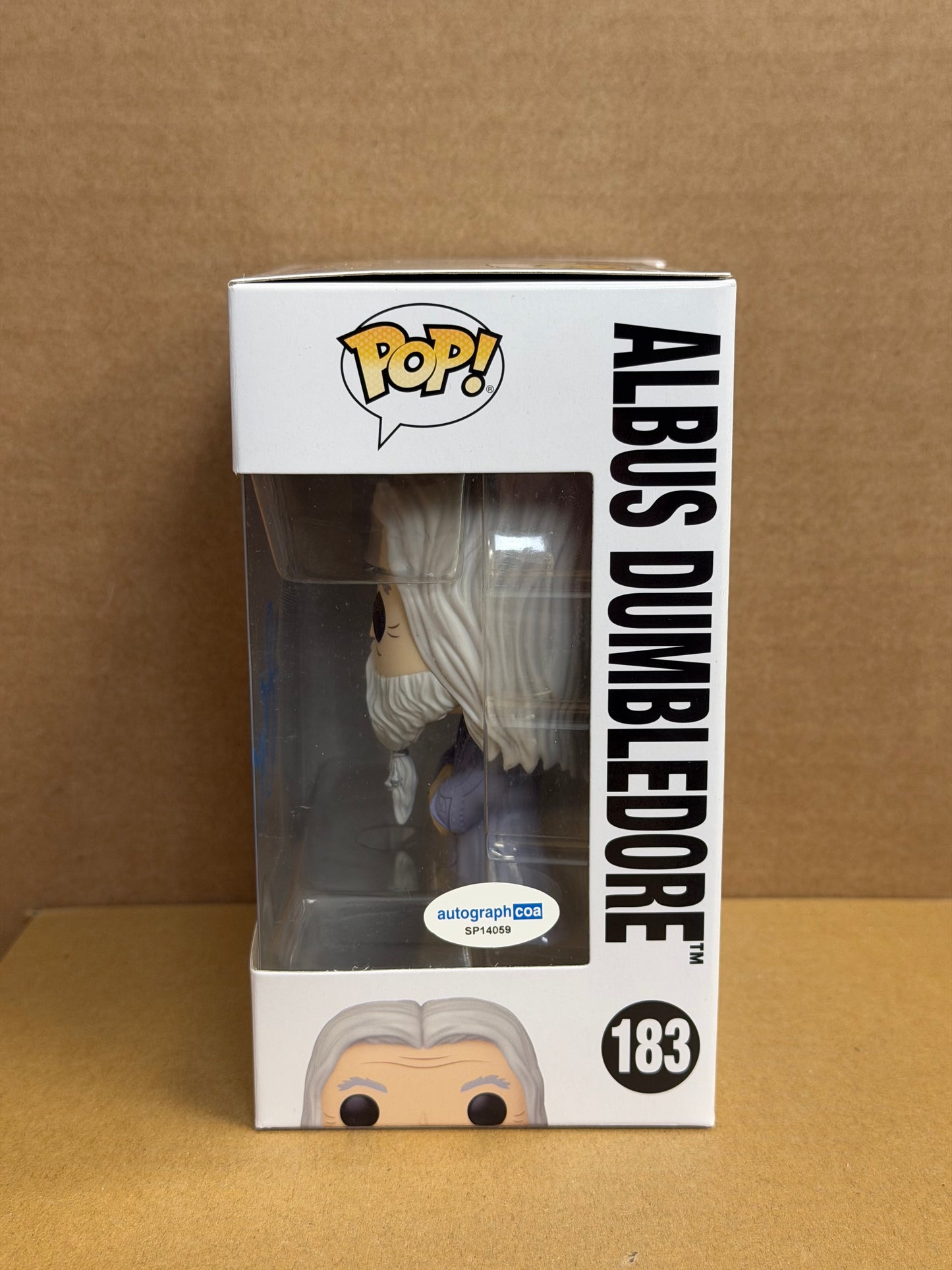 Funko Pop! Harry Potter Albus Dumbledore Signed John Lithgow COA #183 WS