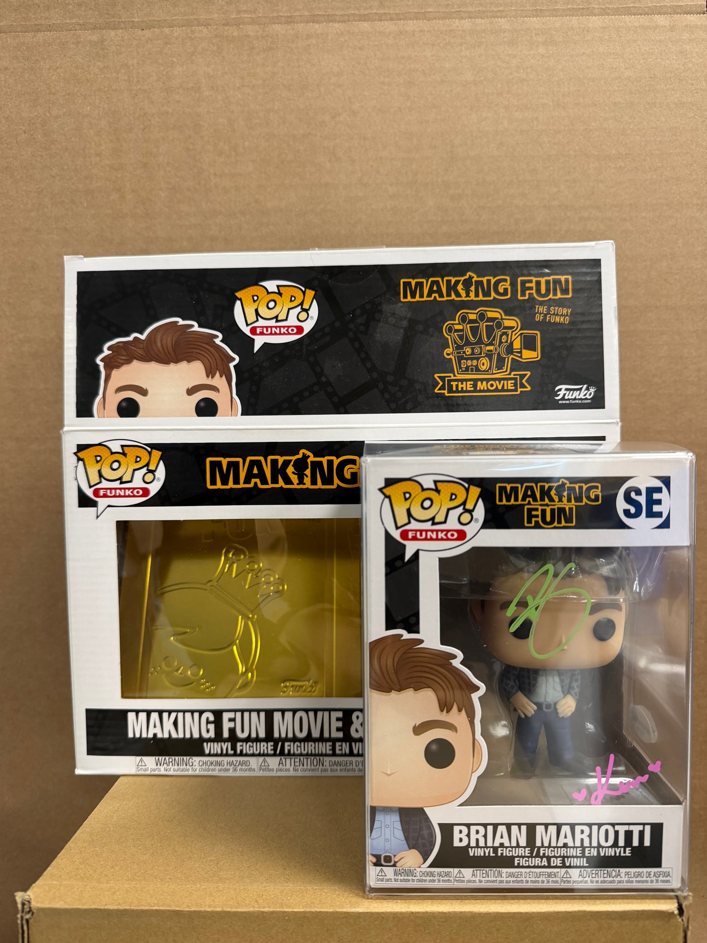 Funko Pop! Making Fun Movie Signed Brian Mariotti & Karissa Marston COA #SE WS Other
