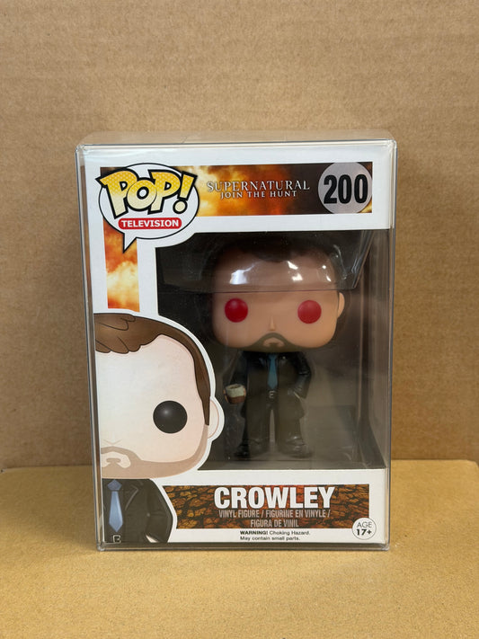 Funko Pop! Television Supernatural Crowley #200 Red Eyes Hot Topic