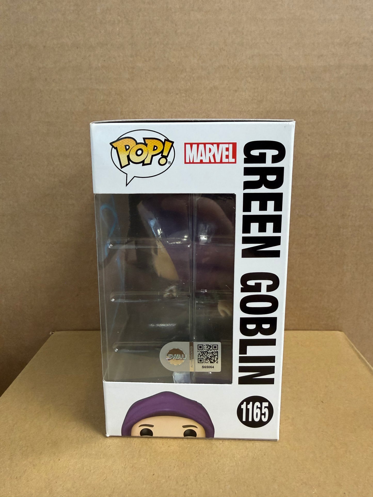 Funko Pop! Marvel Green Goblin Signed Willem Dafoe #1165 COA WS
