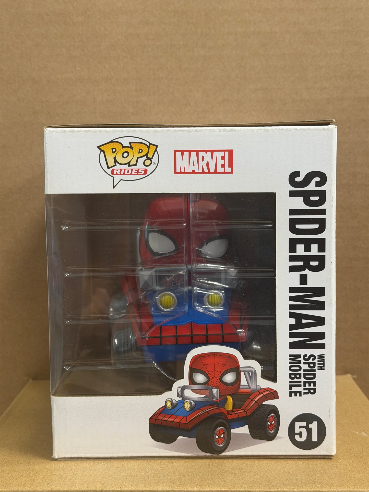 Funko Pop! Rides Marvel Spider-Man With Spider Mobile #51