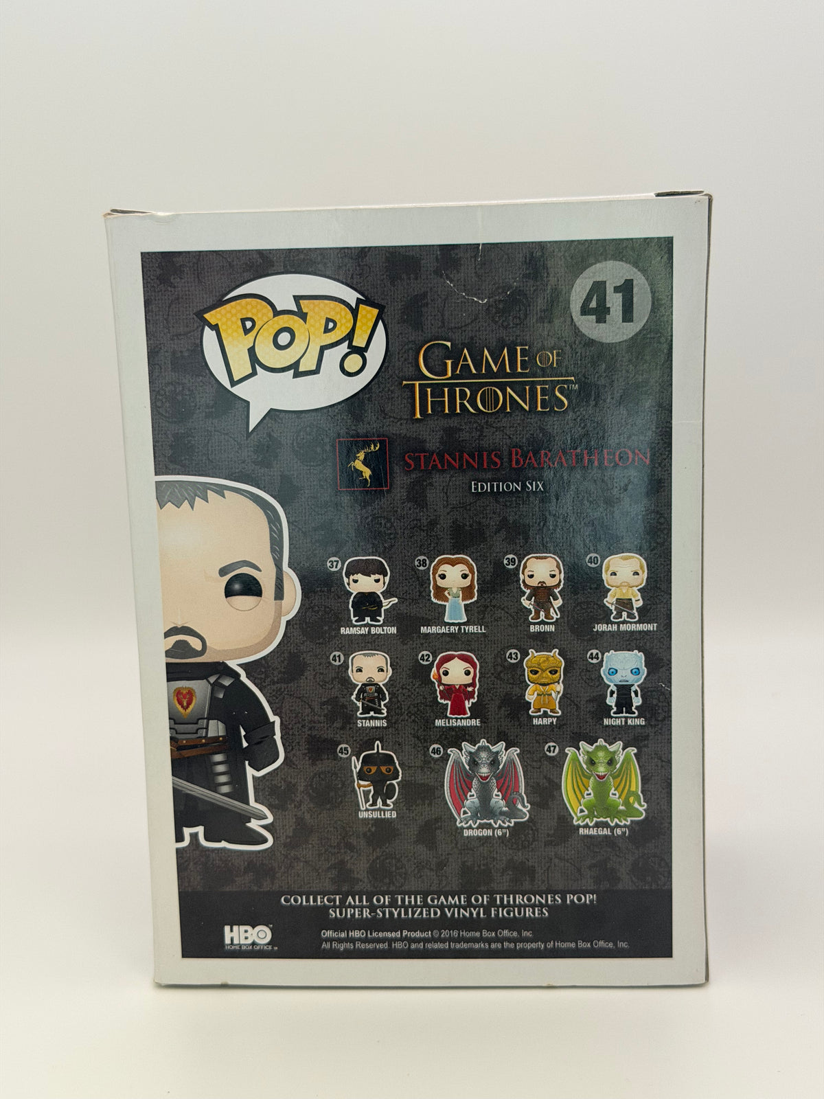 Funko Pop! Television Game Of Thrones Stannis Baratheon Signed Stephen Dillane SWAU #41