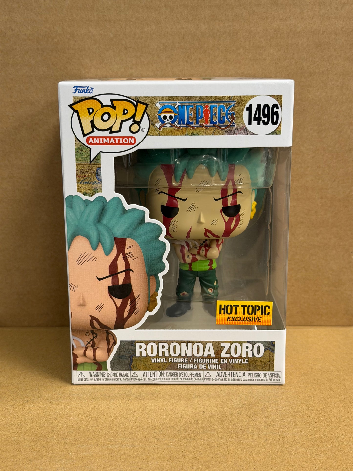 Funko Pop! Anime One Piece Roronoa Zoro #1496 Hot Topic Exclusive