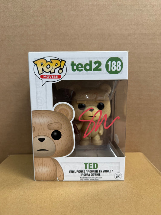 Funko Pop! Movies Ted Signed Seth MacFarlane COA #188 WS