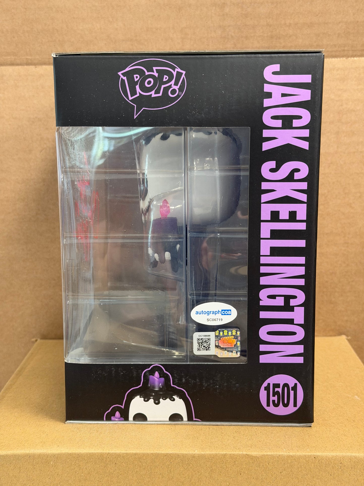 Funko Pop! Disney Jack Skellington Signed Chris Sarandon COA #1501 ‘Jack’