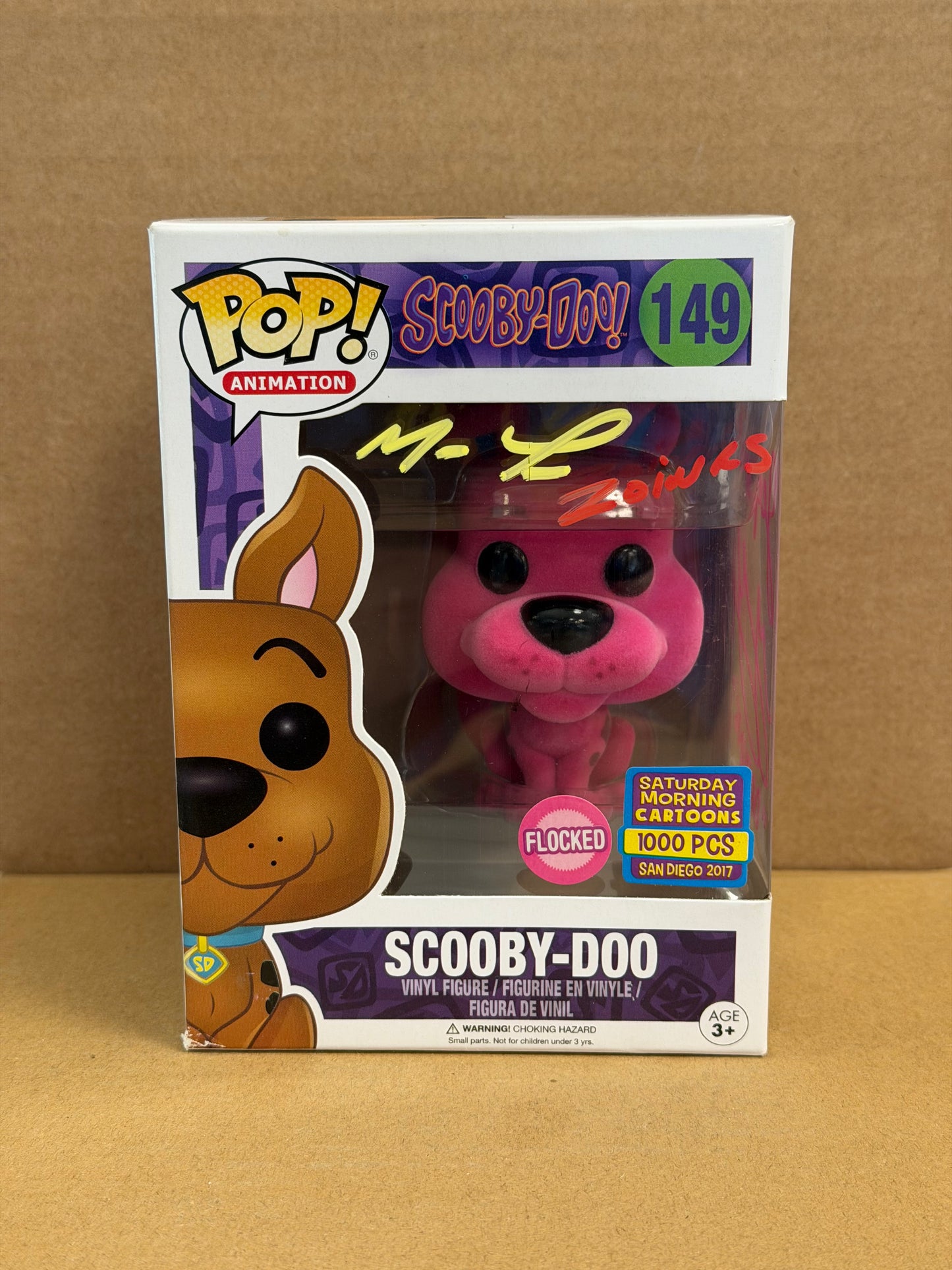 Funko Pop! Animation Scooby Doo #149 1000pcs Signed M.Lillard/Grey DeLisle COA