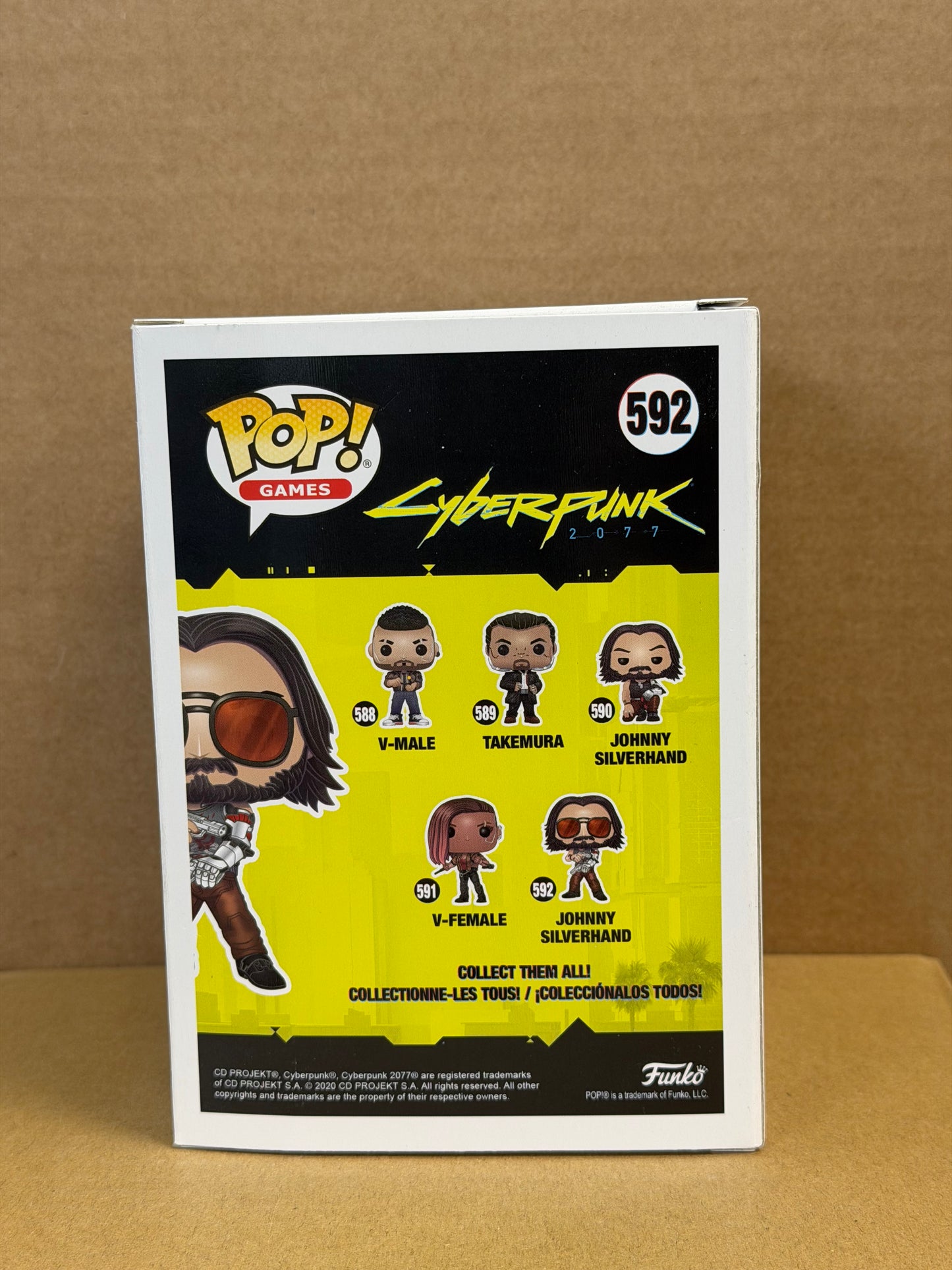 Funko Pop! Games Cyberpunk Johnny Silverhand #592 Glow Special Edition