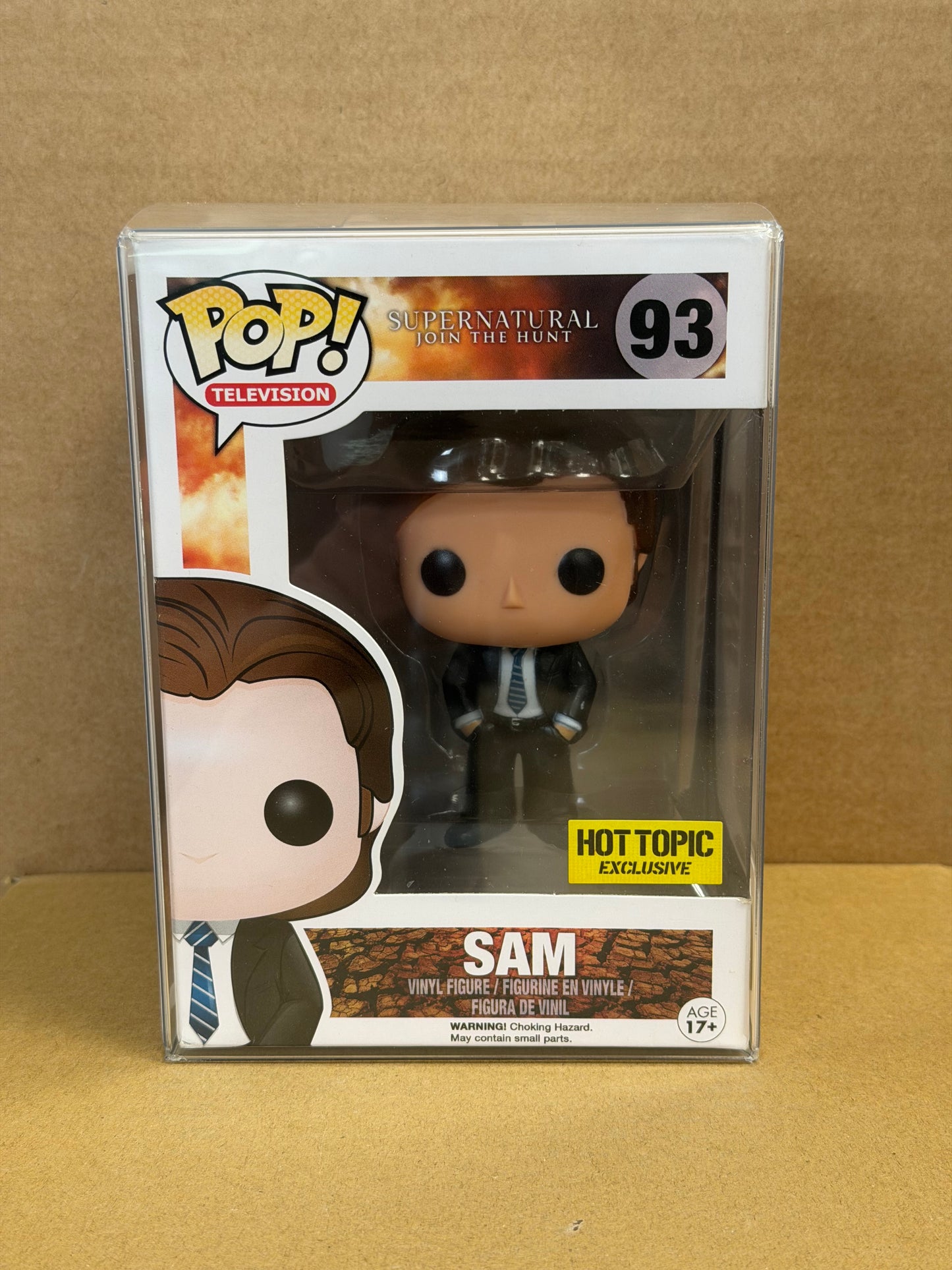 Funko Pop! Television Supernatural Sam #93 FBI Agent Hot Topic Exclusive