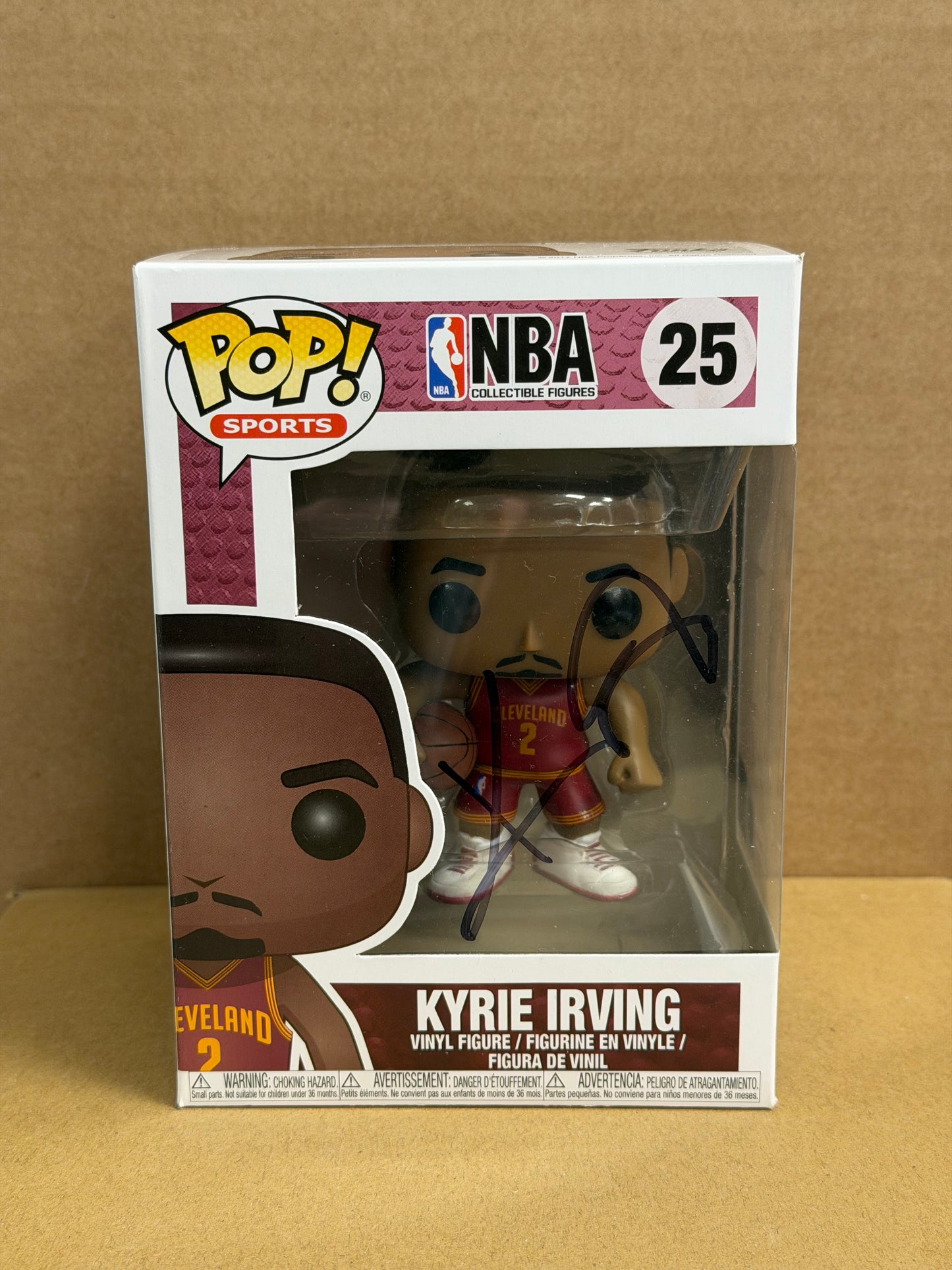 Funko Pop! Sports Basketball NBA Kyrie Irving Signed COA #25 WS