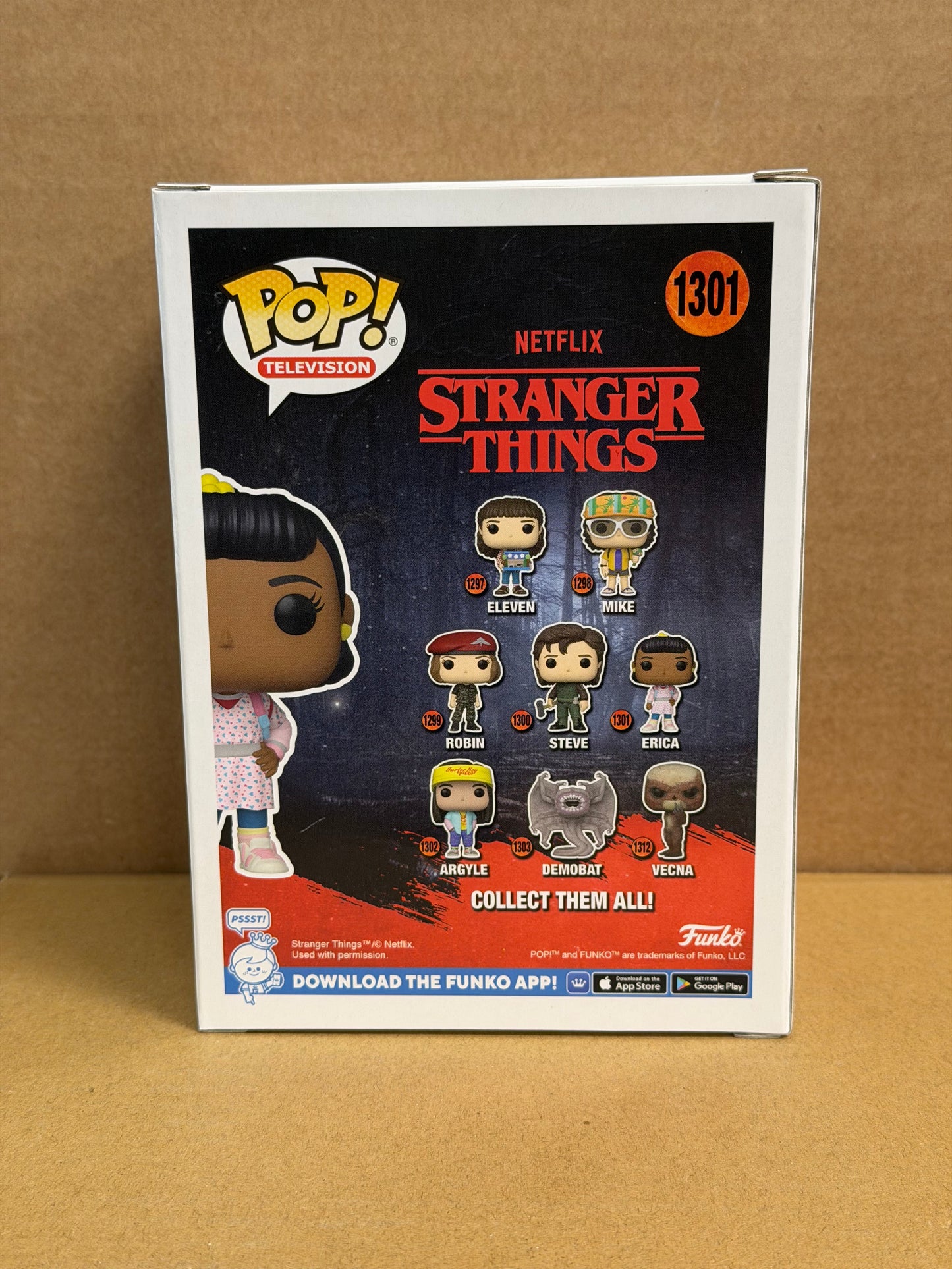 Funko Pop! Television Stranger Things Erica Signed Priah Ferguson COA #1301