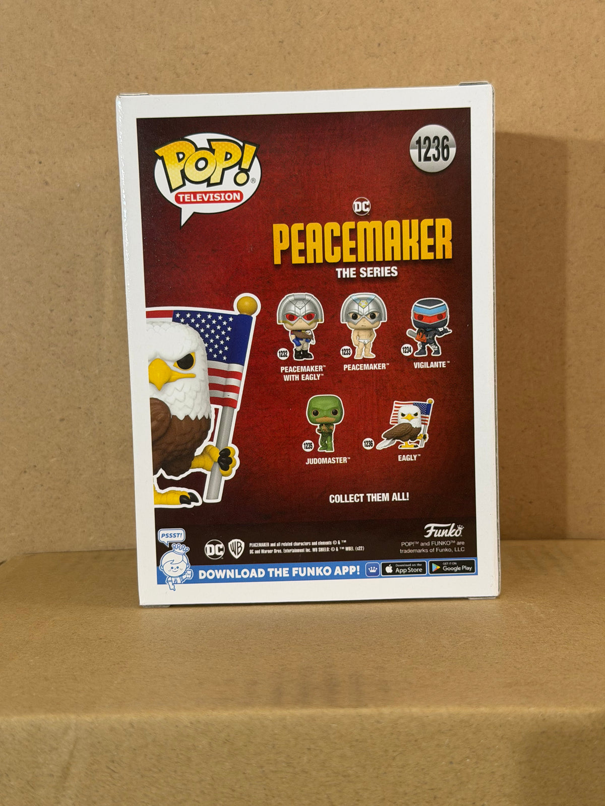 Funko Pop! Television Peacemaker Eagly Signed Dee Baker COA #1236