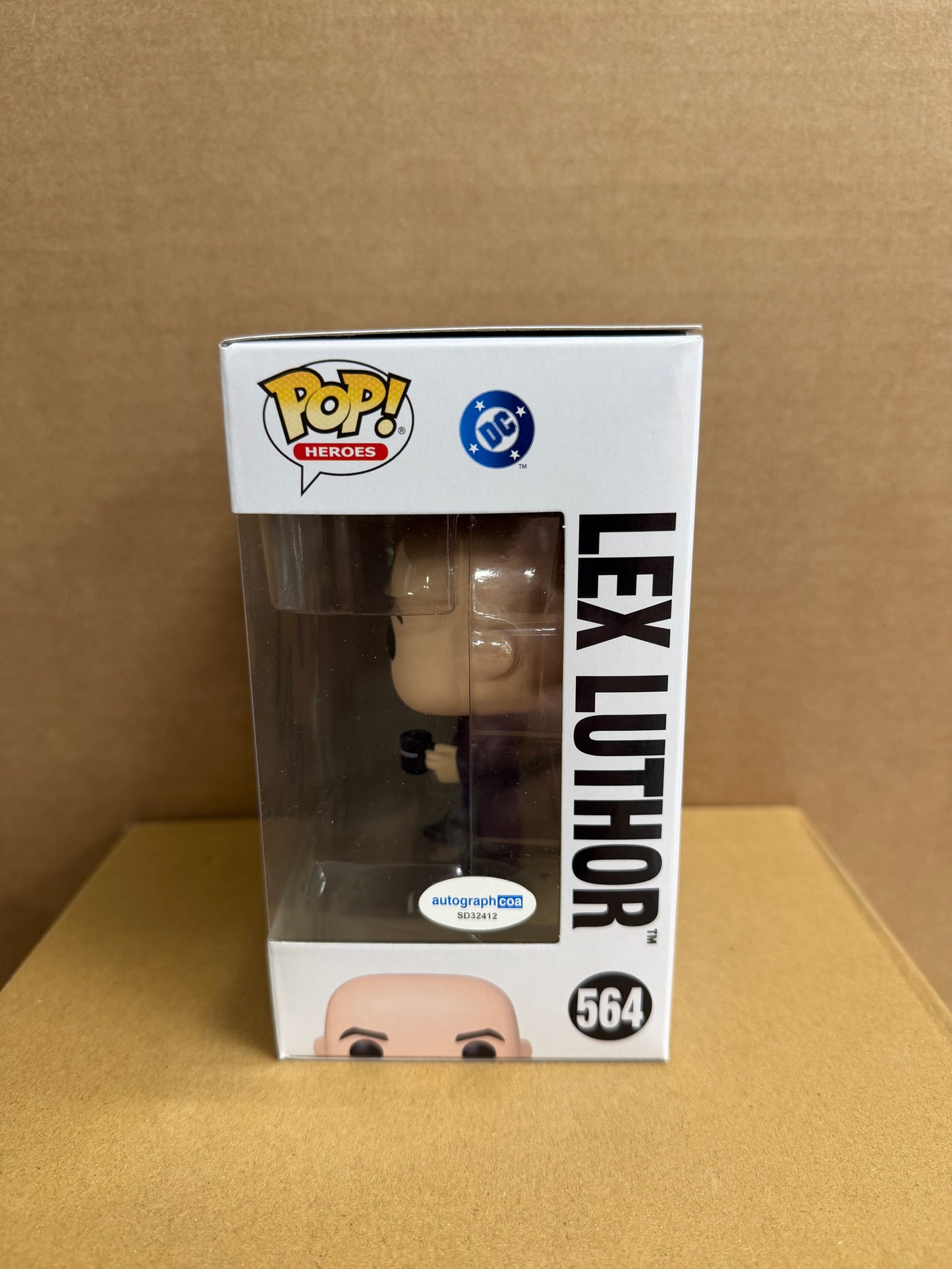 Funko Pop! DC! Lex Luthor Signed Nicholas Holt COA #564 WS