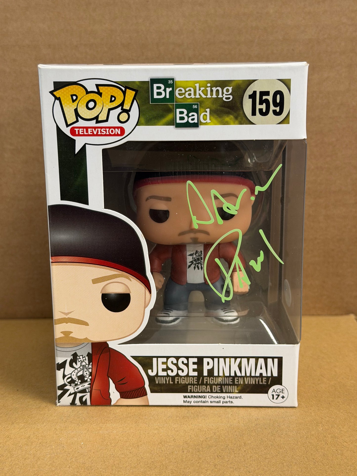 Funko Pop! Television Breaking Bad Jesse Pinkman Signed Aaron Paul COA #159
