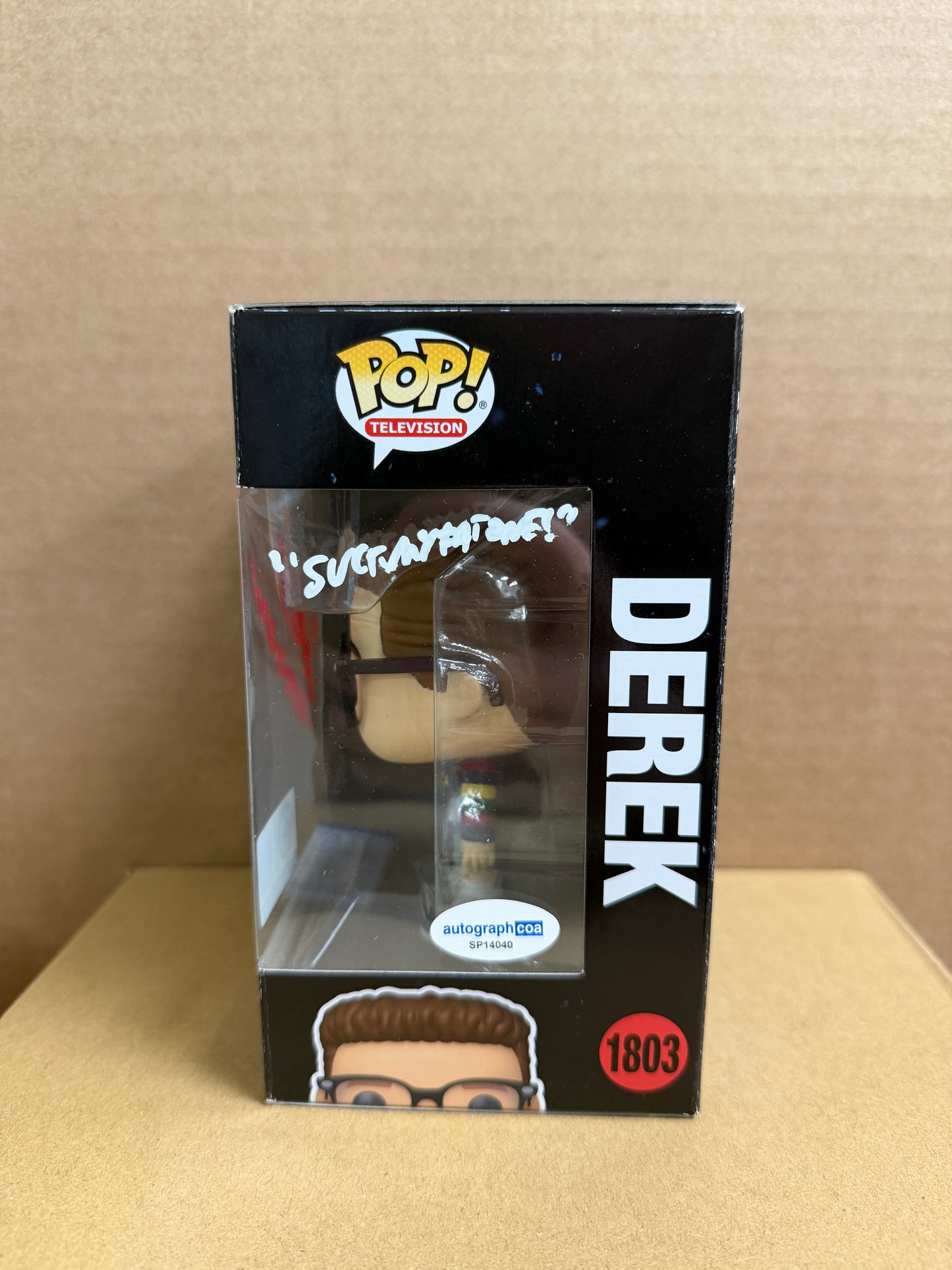 Funko Pop! Television Stranger Things Derek Signed Jake Connelly COA #1803