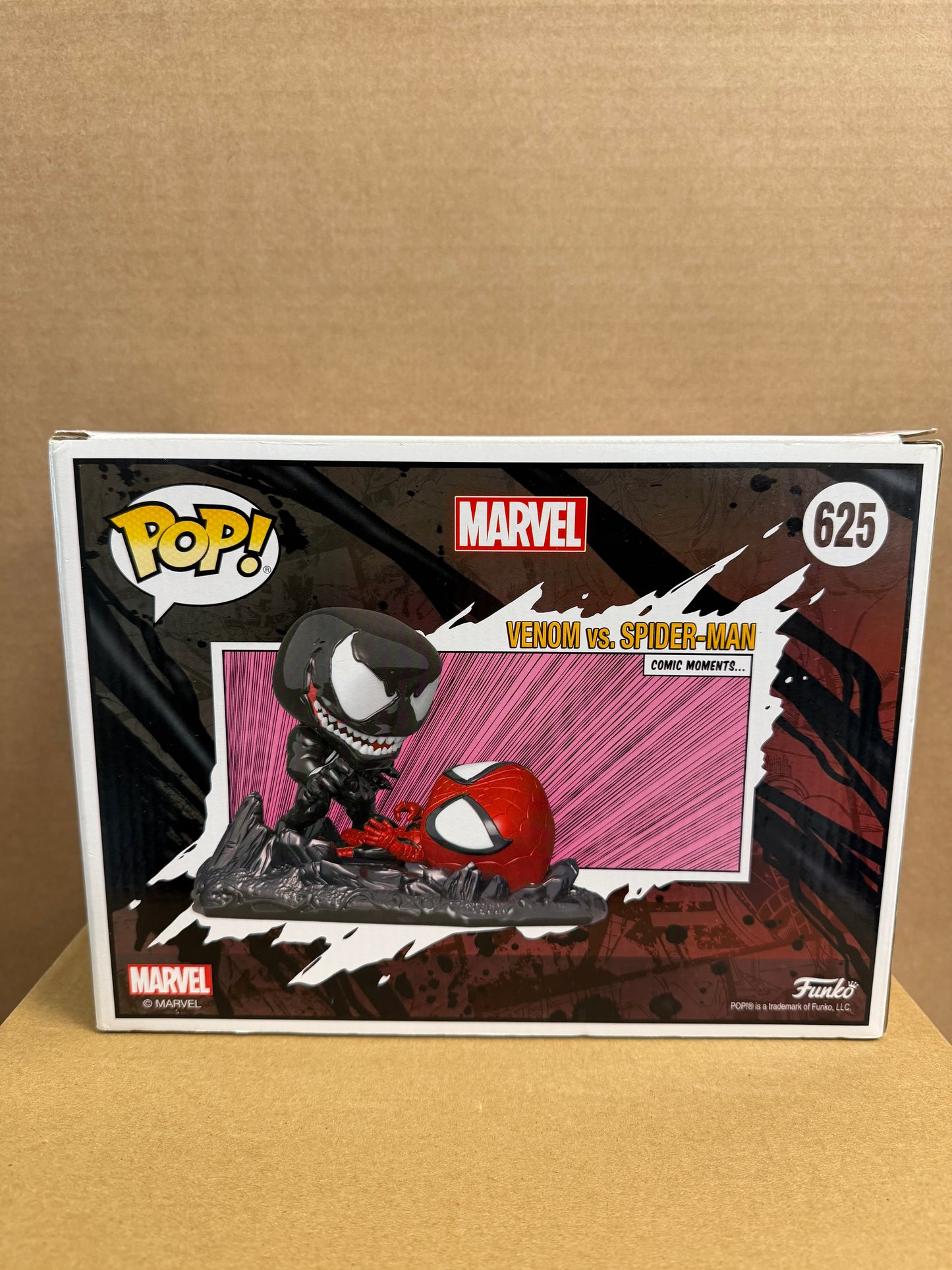Funko Pop! Moment Marvel Venom Vs Spider-Man #625 Special Edition + Protector
