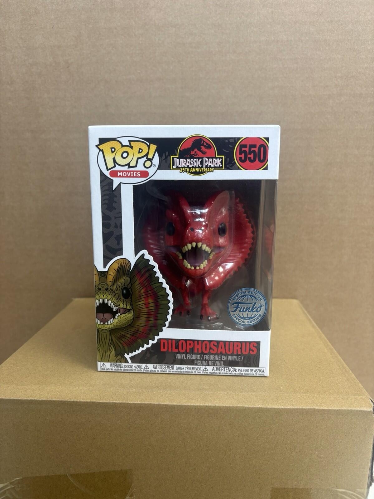 Funko Pop! Movies Dilophosaurus #550 Red Special Edition
