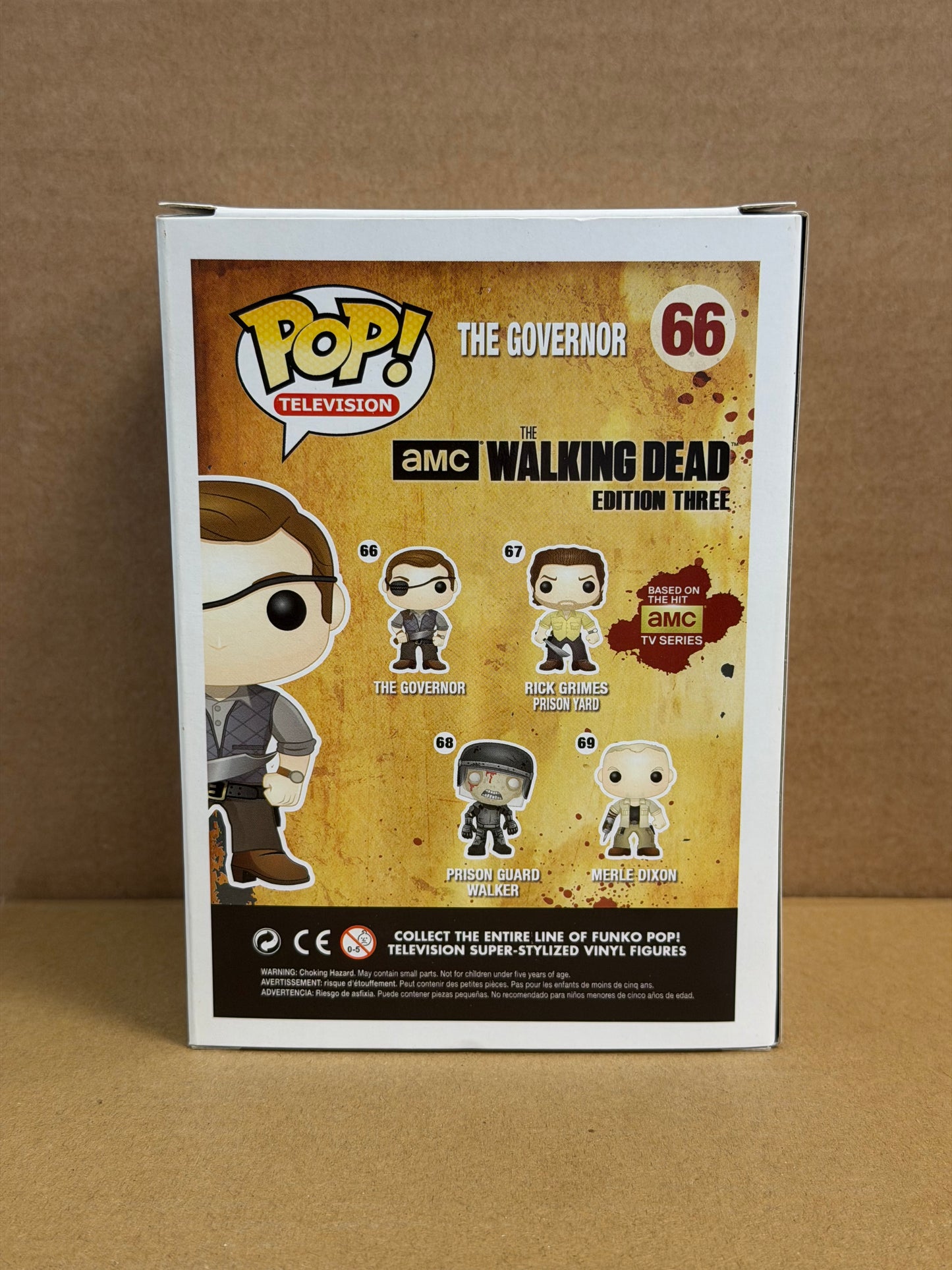 Funko Pop! Television The Walking Dead Governor Signed David Morrisey COA #66
