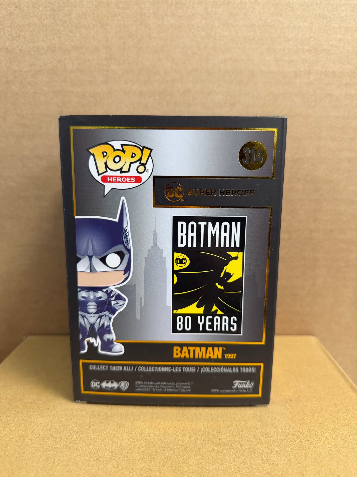 Funko Pop! DC! Batman #314 Signed By George Clooney COA WS