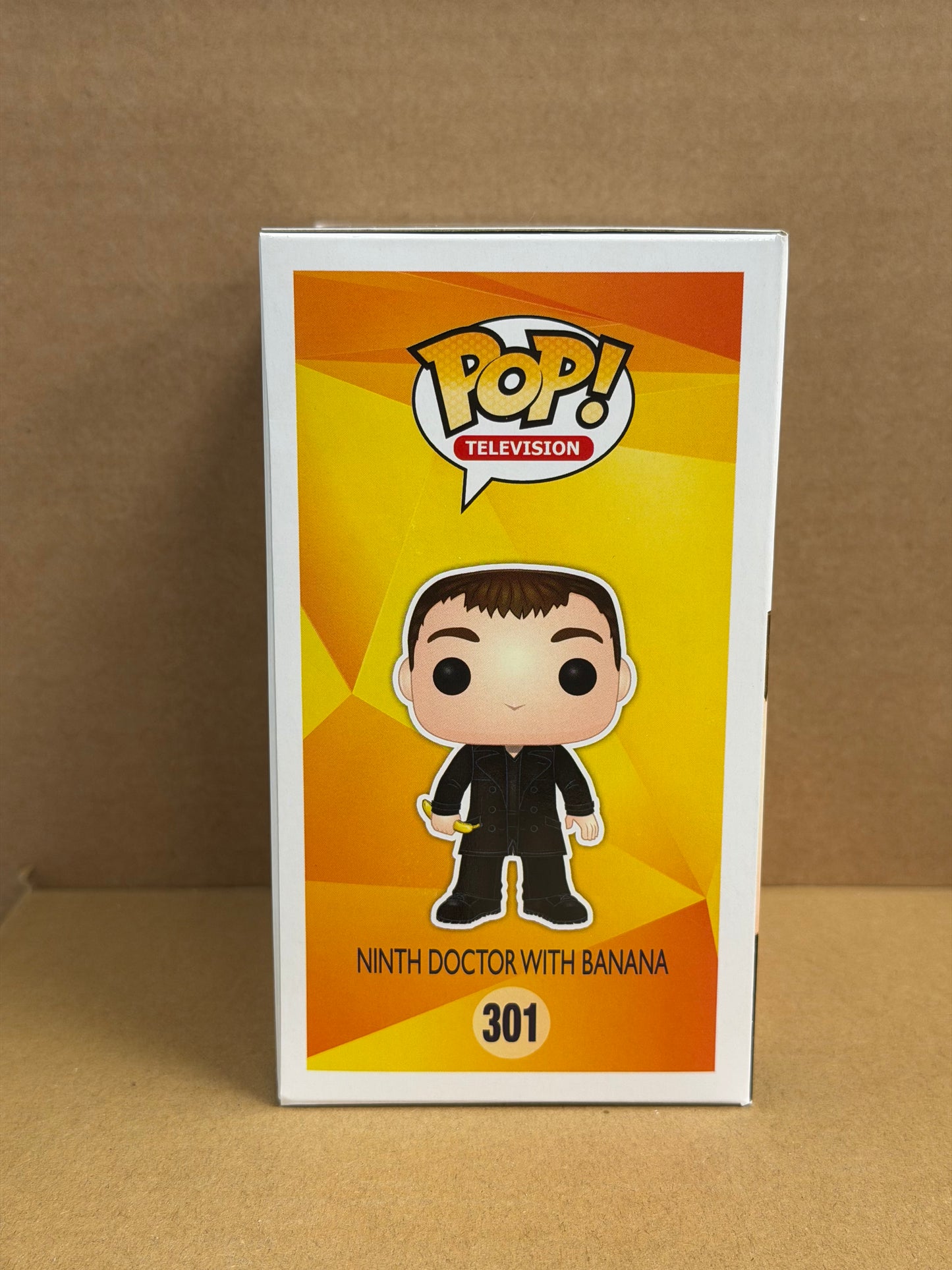Funko Pop! Television Dr Who Ninth Doctor With Banana Signed Christopher Eccleston COA #301