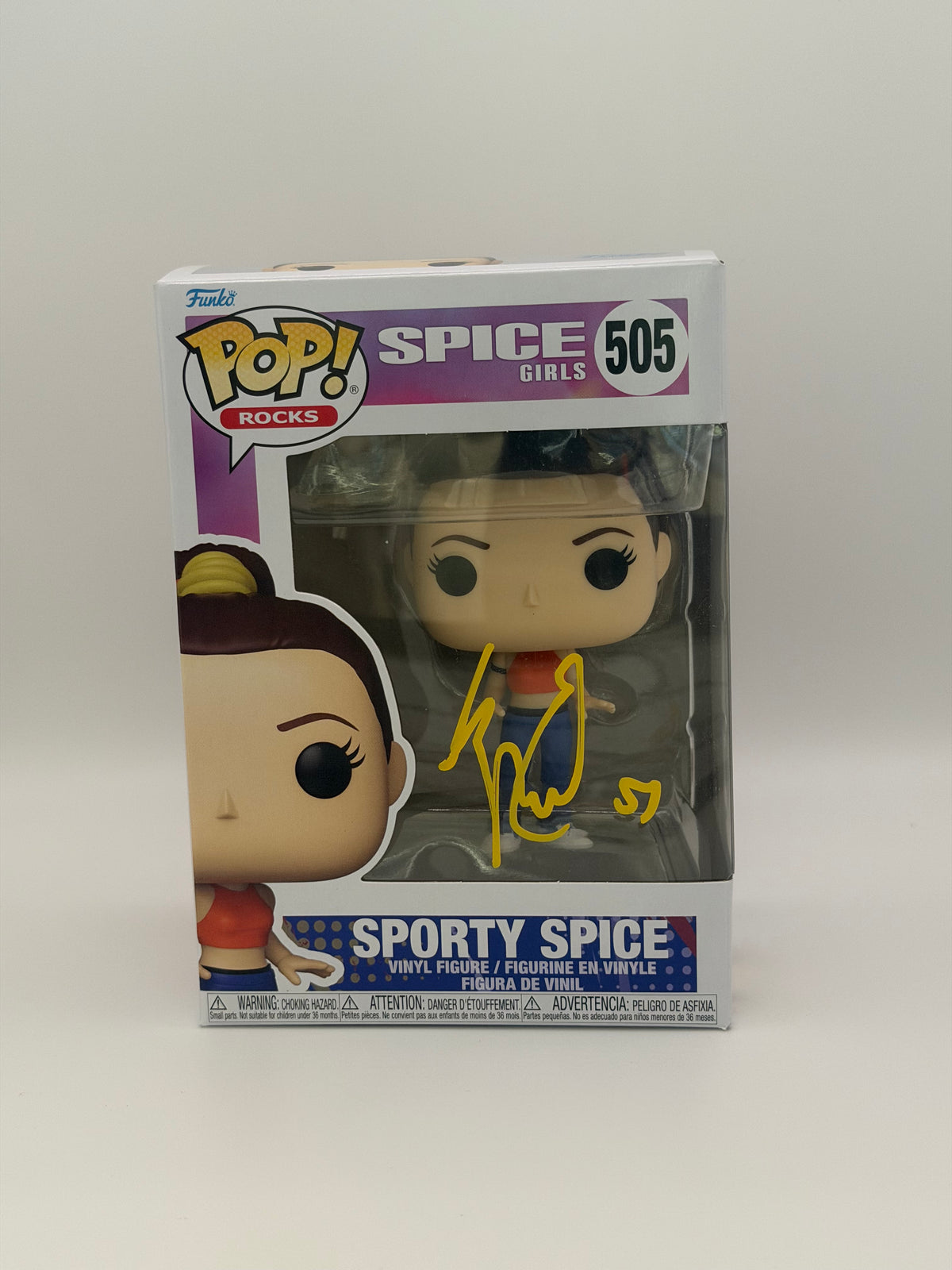 Funko Pop! Rocks Spice Girls Sporty Spice Signed Mel C COA #505