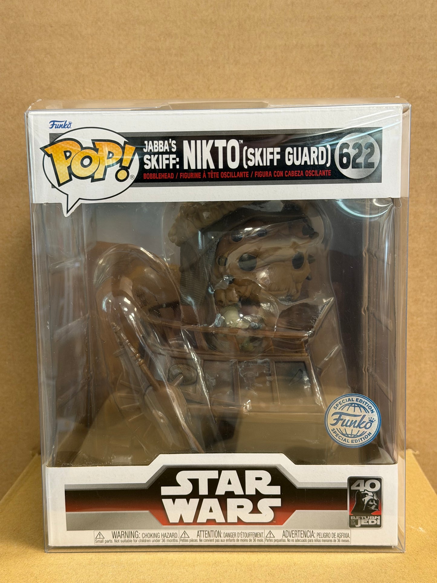 Funko Pop! Star Wars Jabba’s Skiff: Nikto (Skiff Guard) #622 Special Edition + Protector