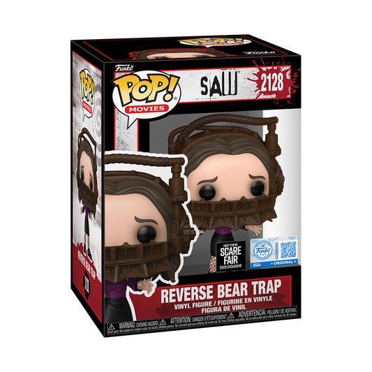 Funko Pop! Movies Horror Saw Reverse Bear Trap Scare Fair Stickered