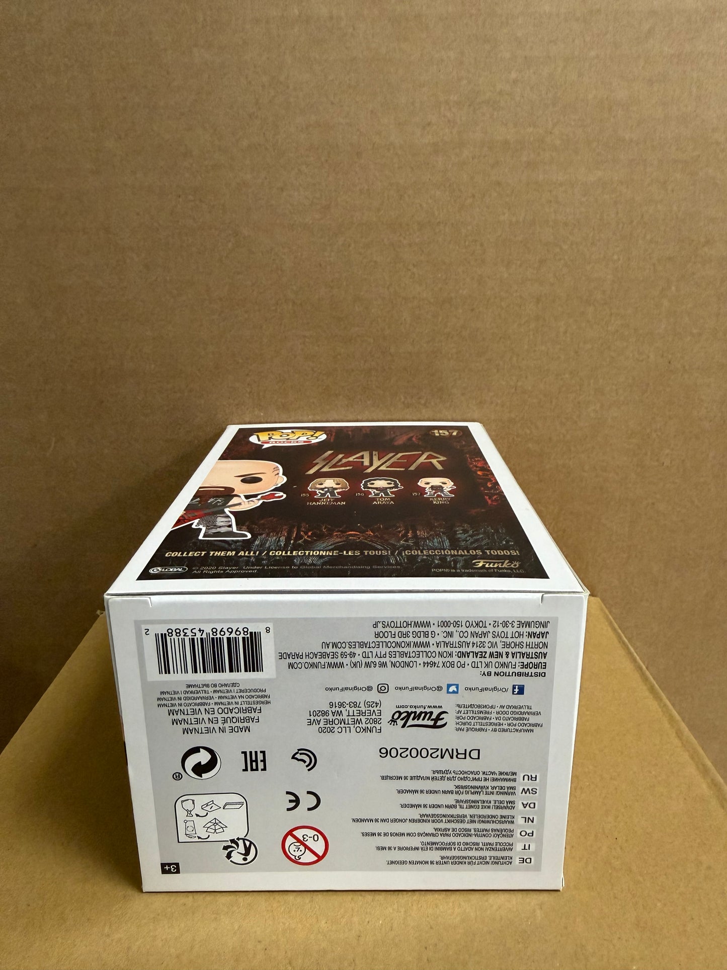 Funko Pop! Rocks Kerry King Signed #157 COA WS