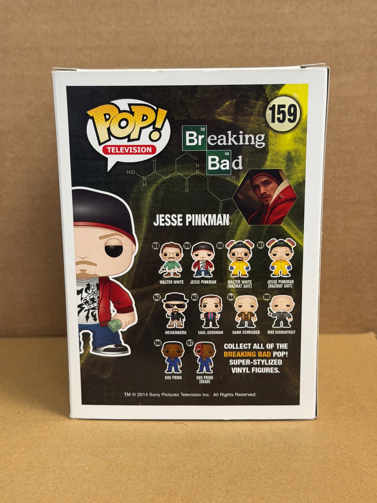 Funko Pop! Television Breaking Bad Jesse Pinkman Signed Aaron Paul COA #159