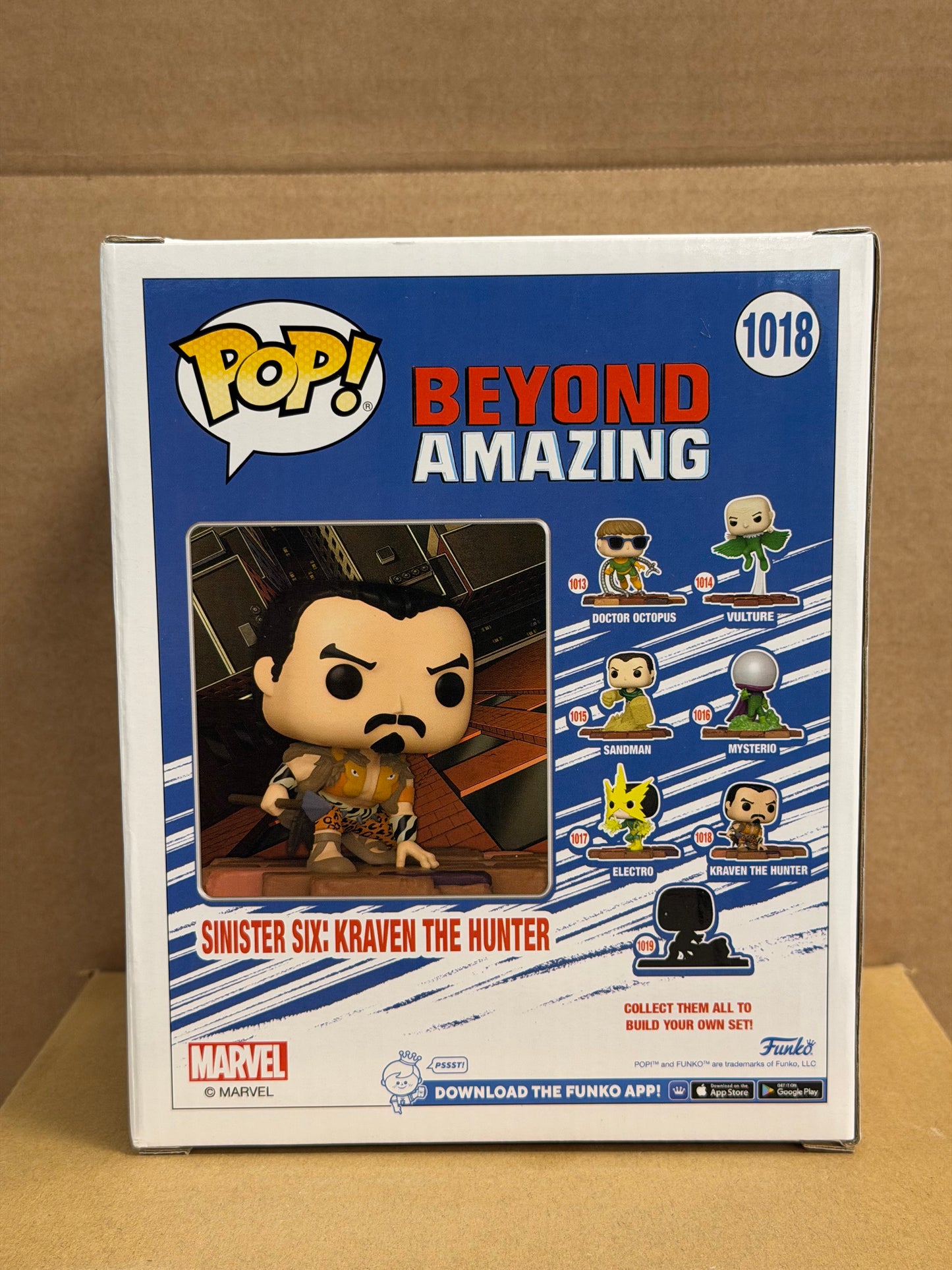 Funko Pop! Marvel Sinister Six: Kraven The Hunter #1018 Special Edition + Protector