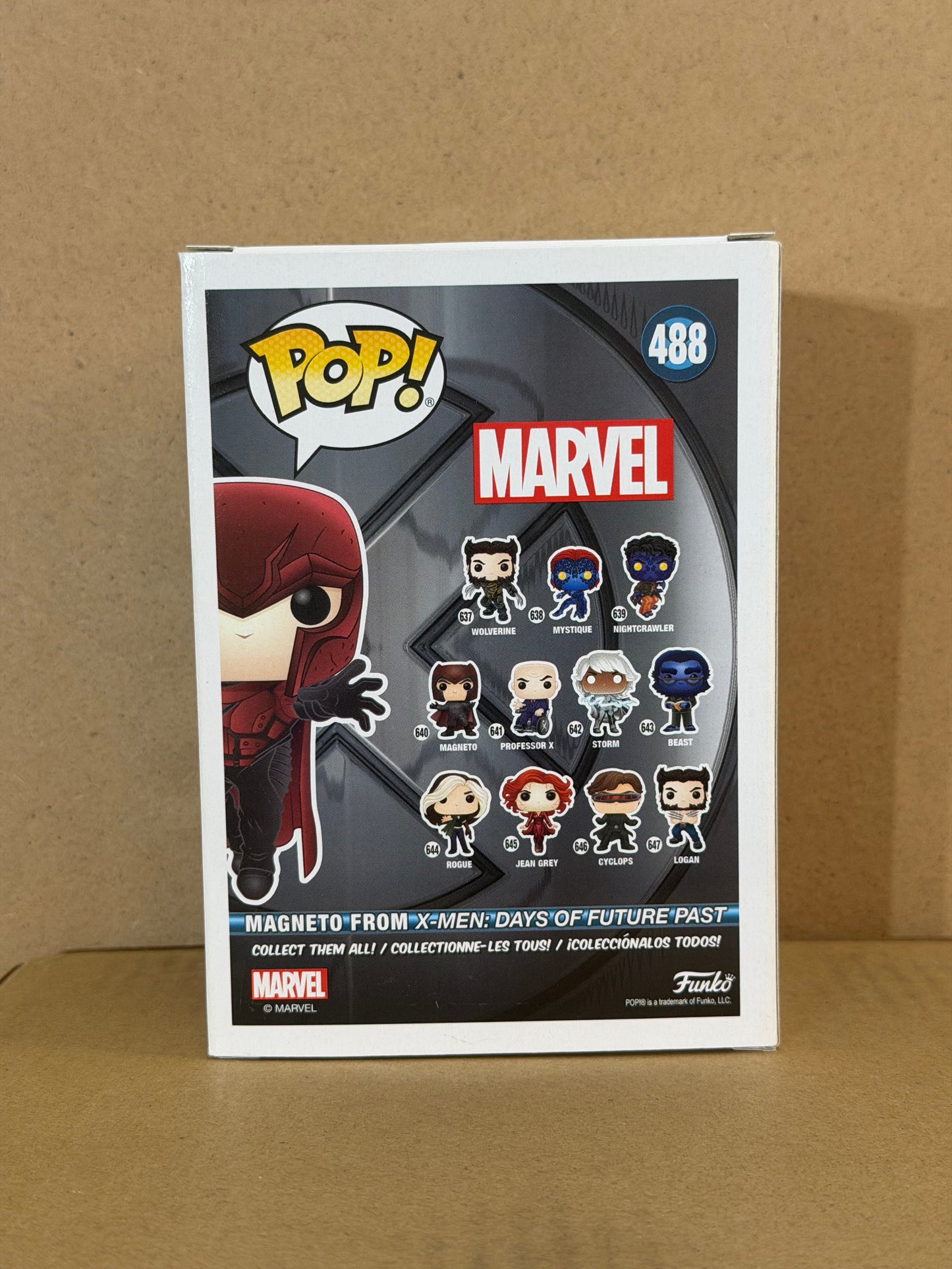 Funko Pop! Marvel X-Men Magneto Signed Michael Fassbender COA #488