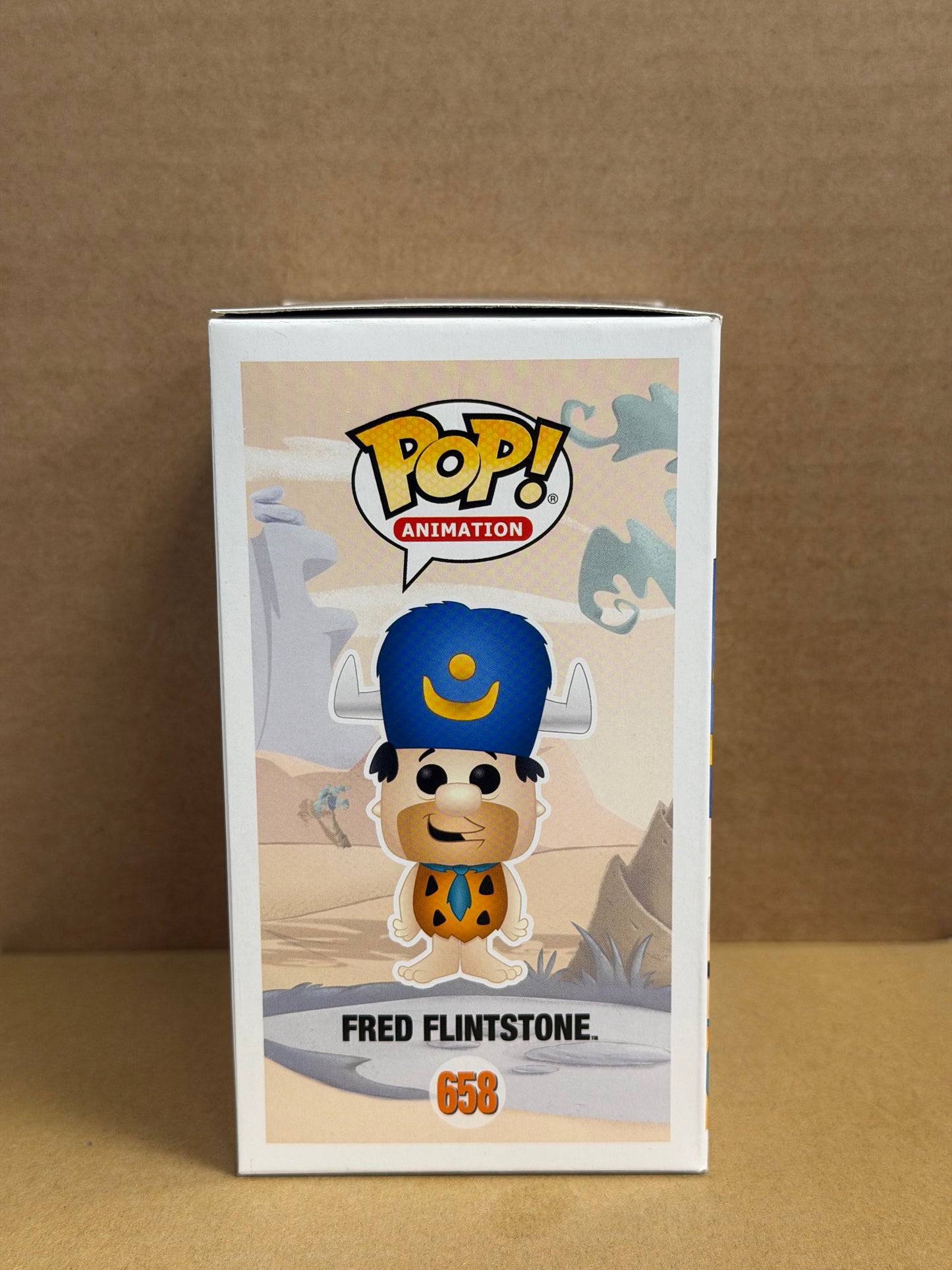 Funko Pop! Animation Fred Flintstone Signed Mark Addy COA #658